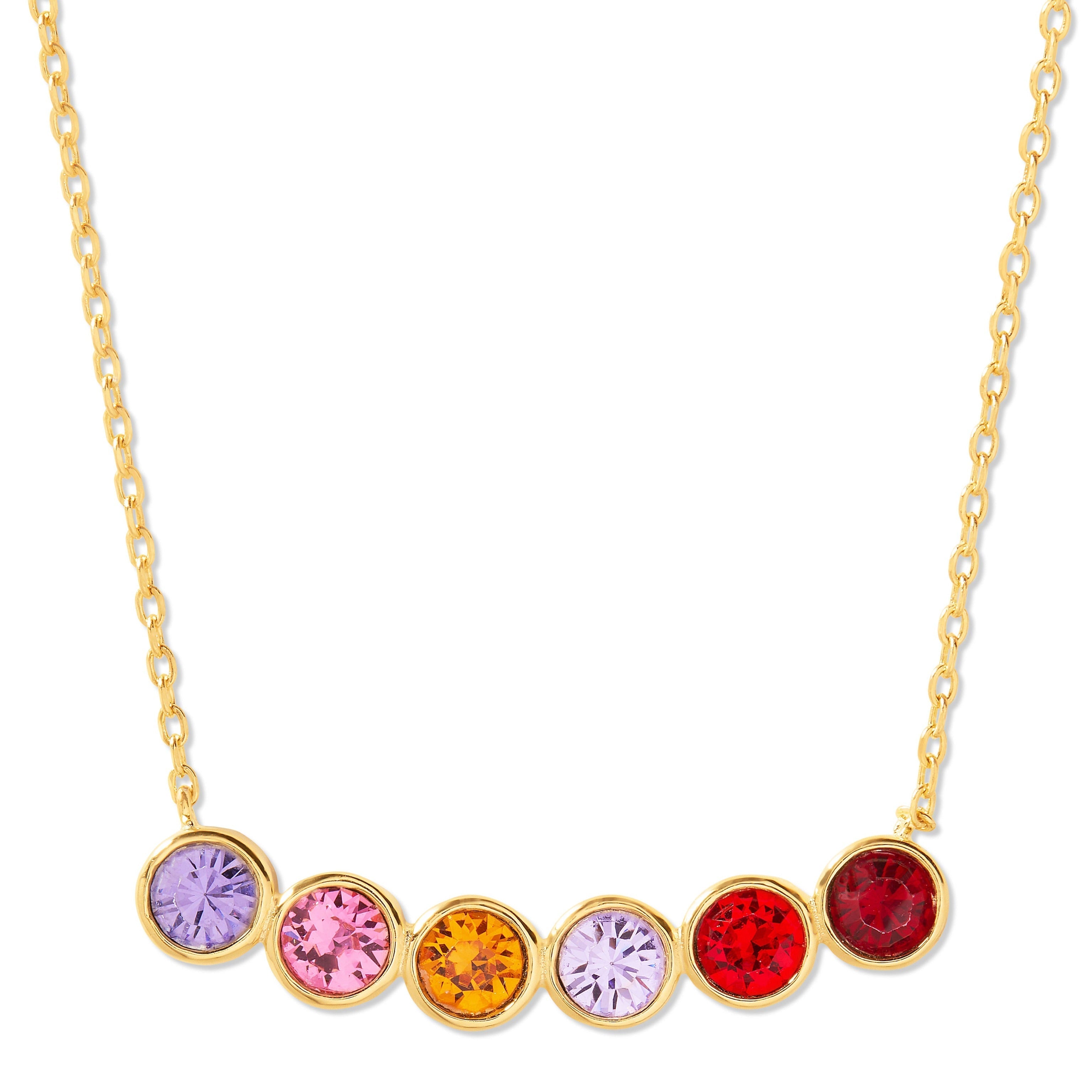 Golden Harmony Birthstone Necklace