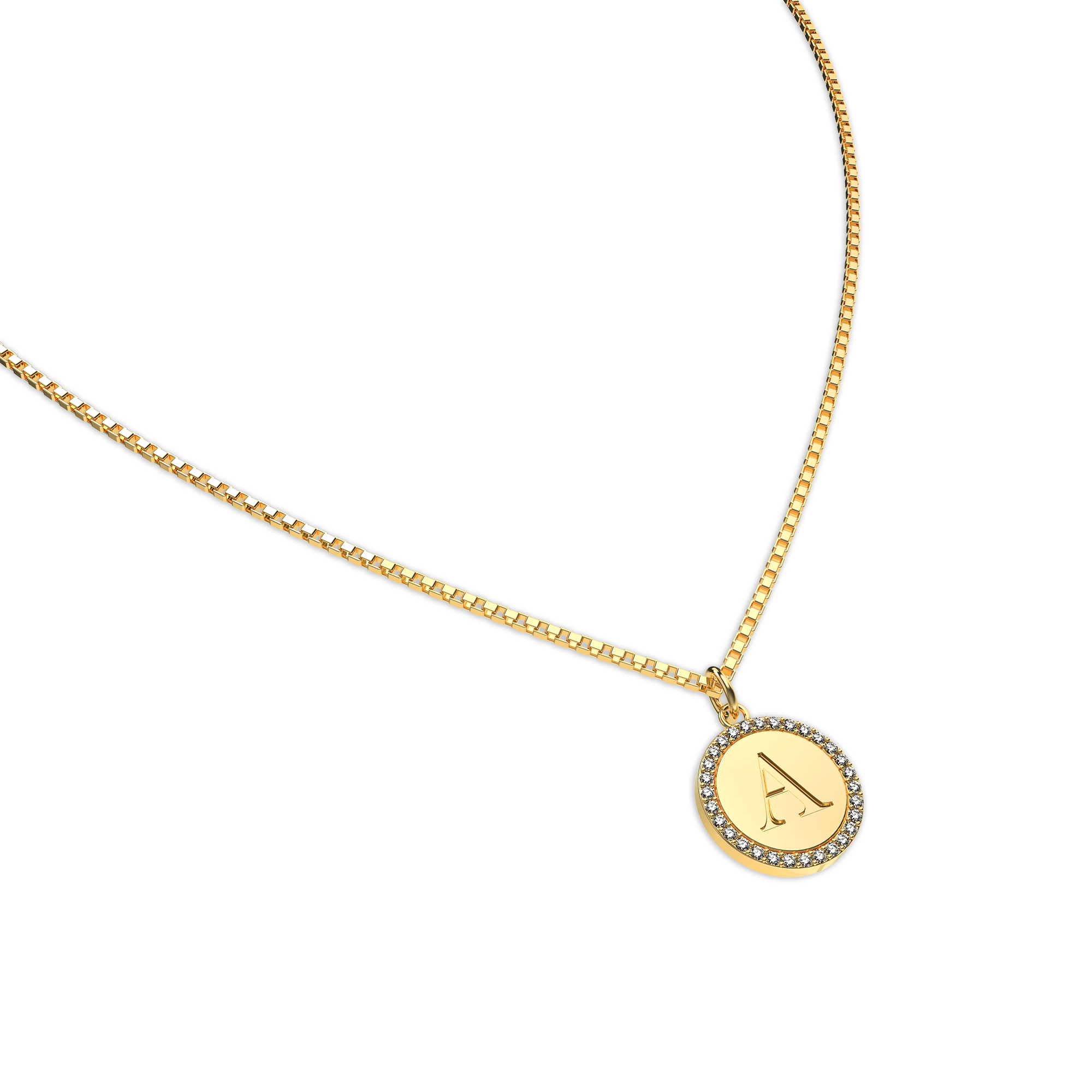 Vintage Men's Initial Necklace