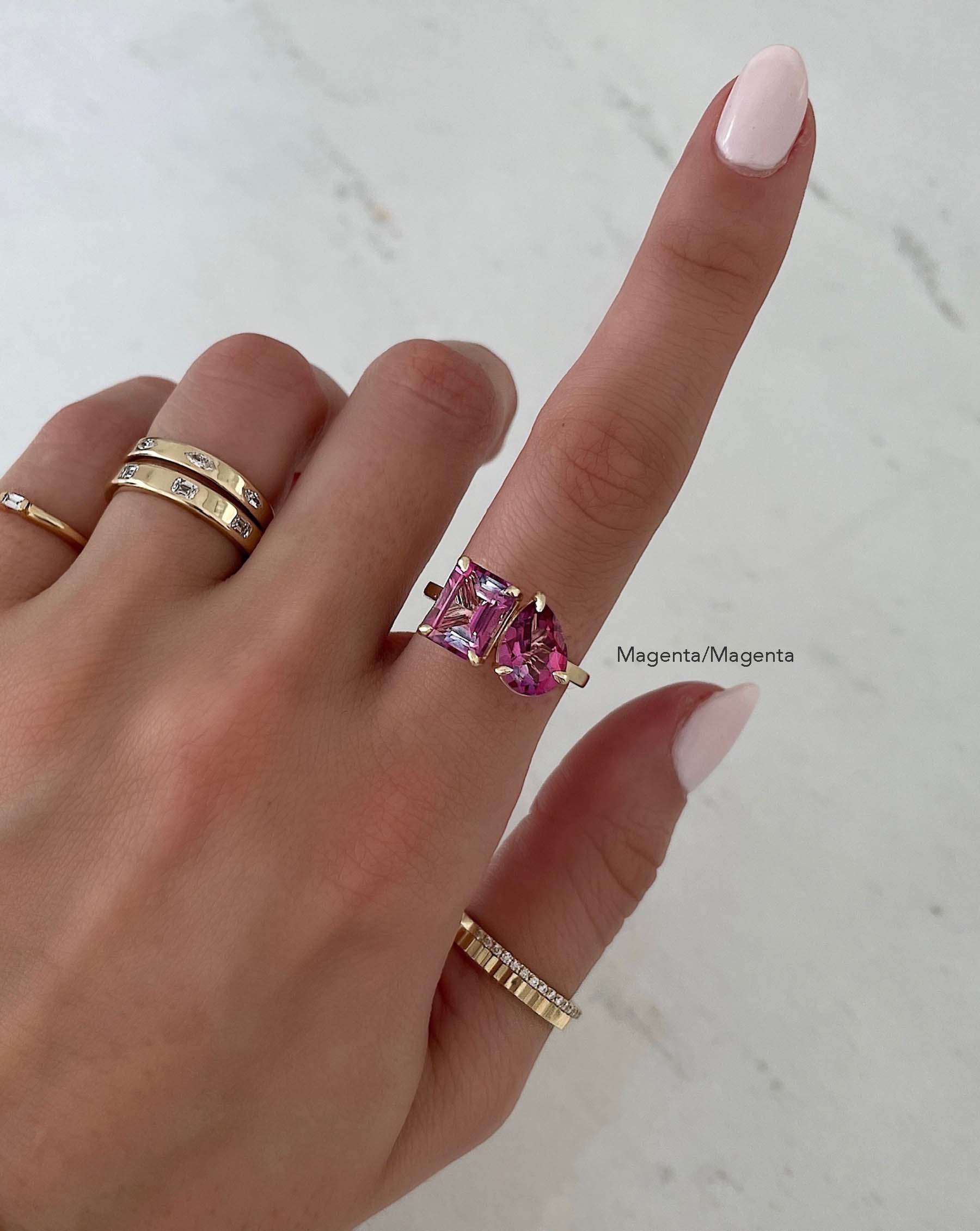 January Birthstone - Rhodolite Ring