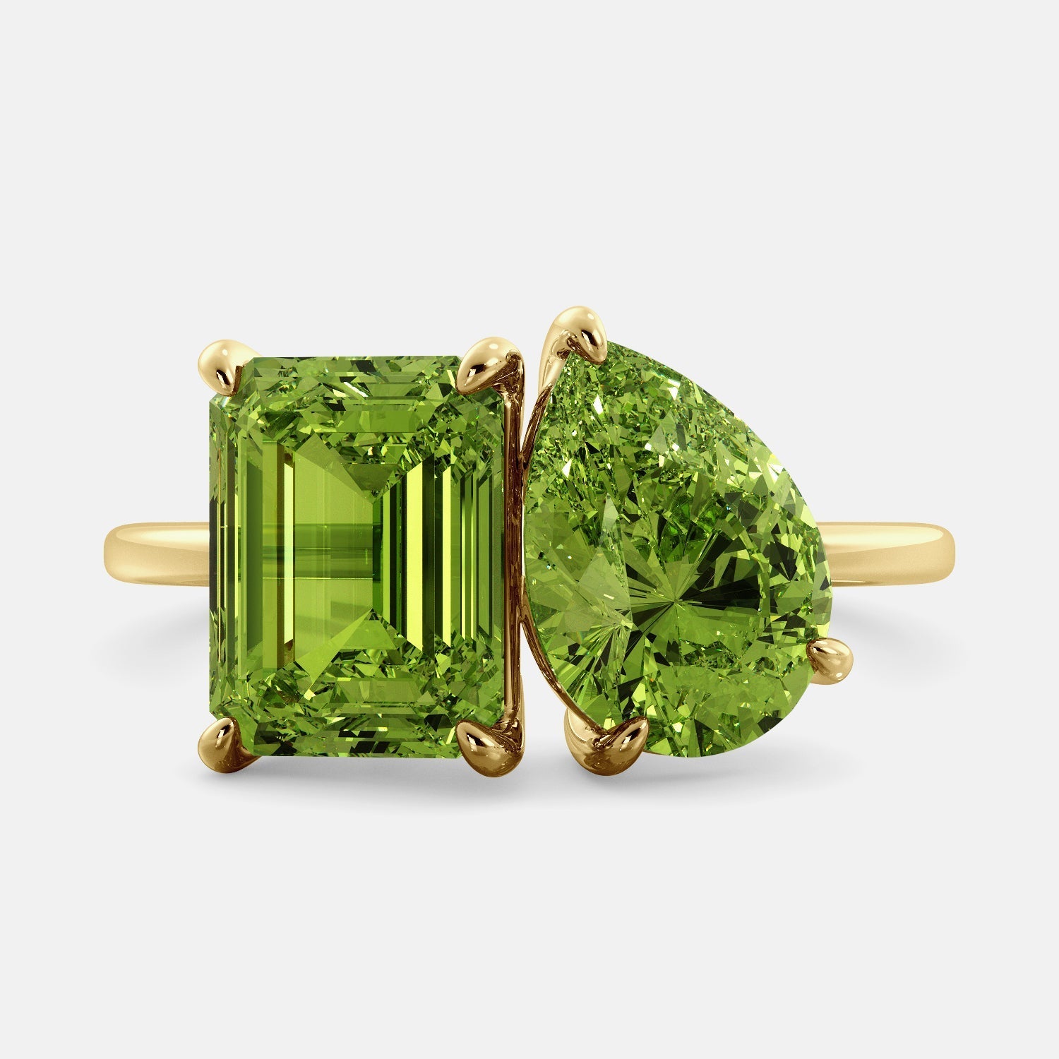 August Peridot Birthstone Ring
