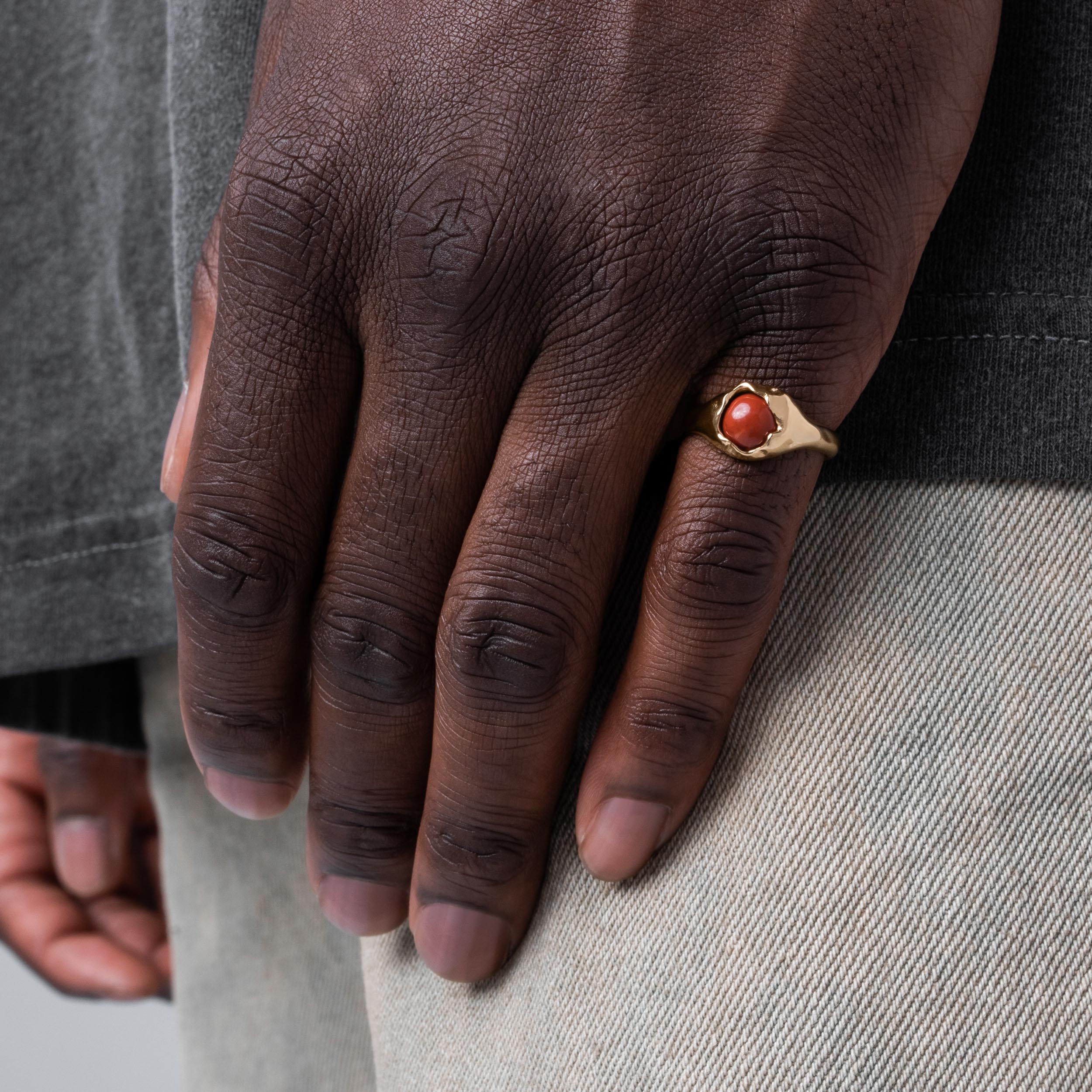 Men's Vintage Steel Ring
