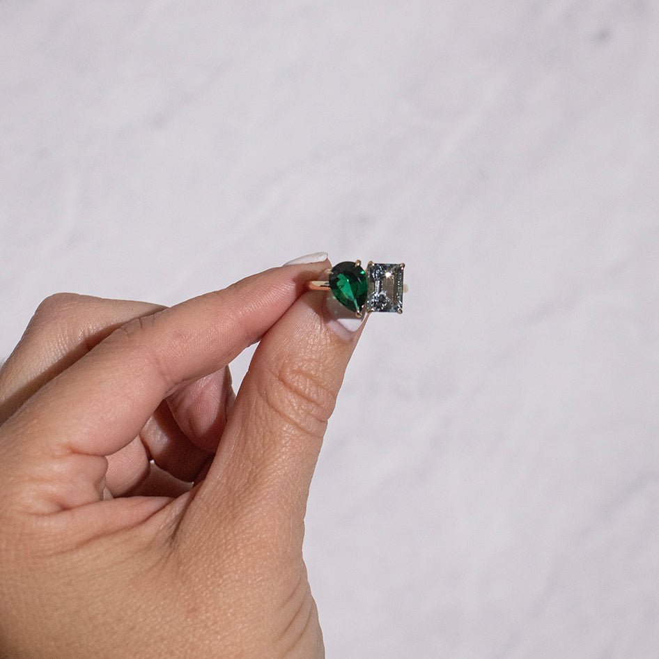 Aquamarine March Birthstone Ring