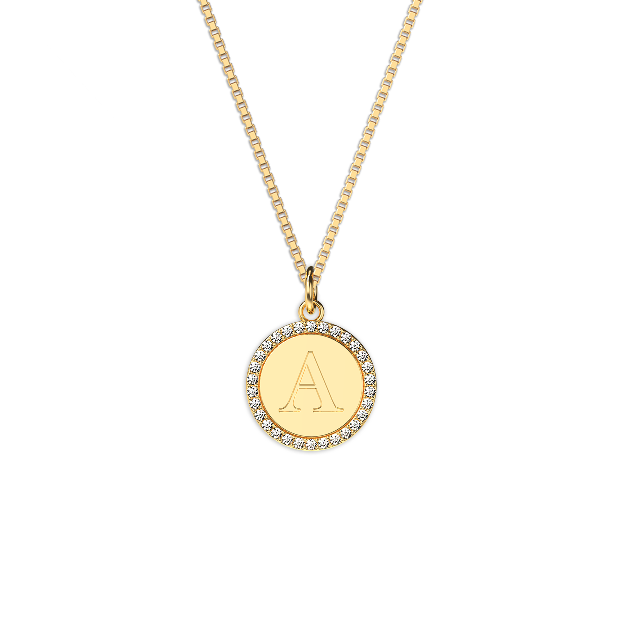 Vintage Men's Initial Necklace