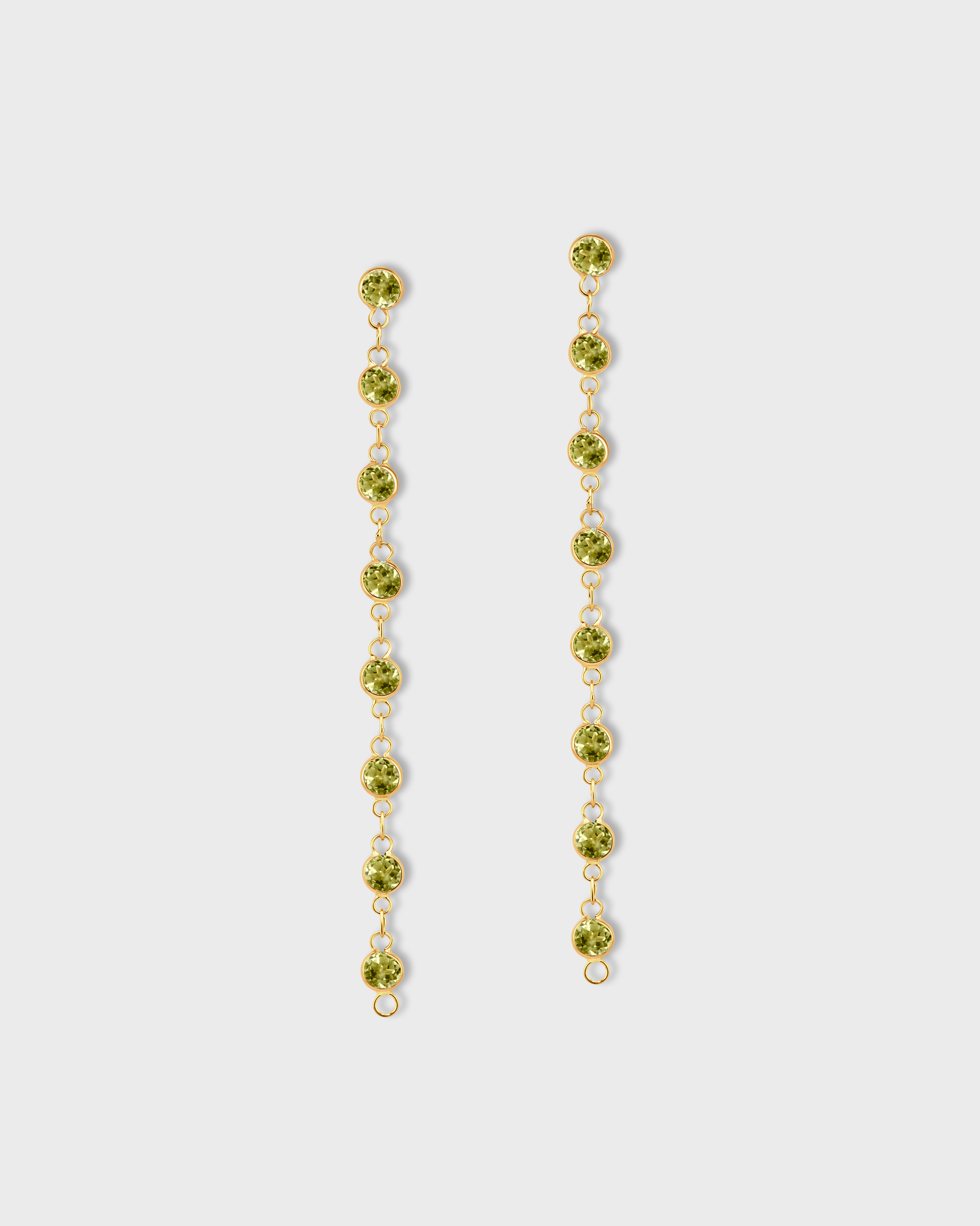 Golden Hour Peridot Drops Earring