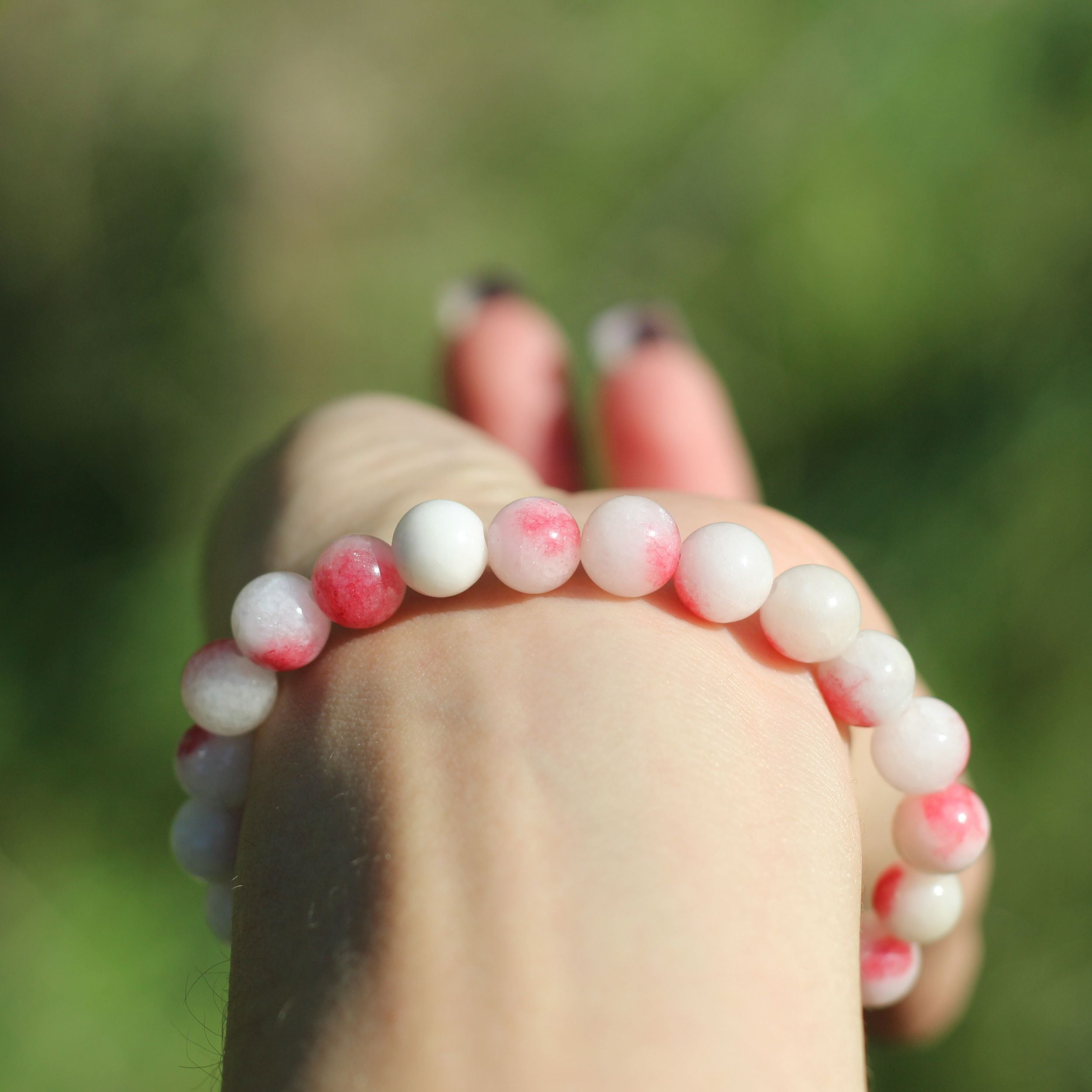 Radiant Red Jade Bracelet