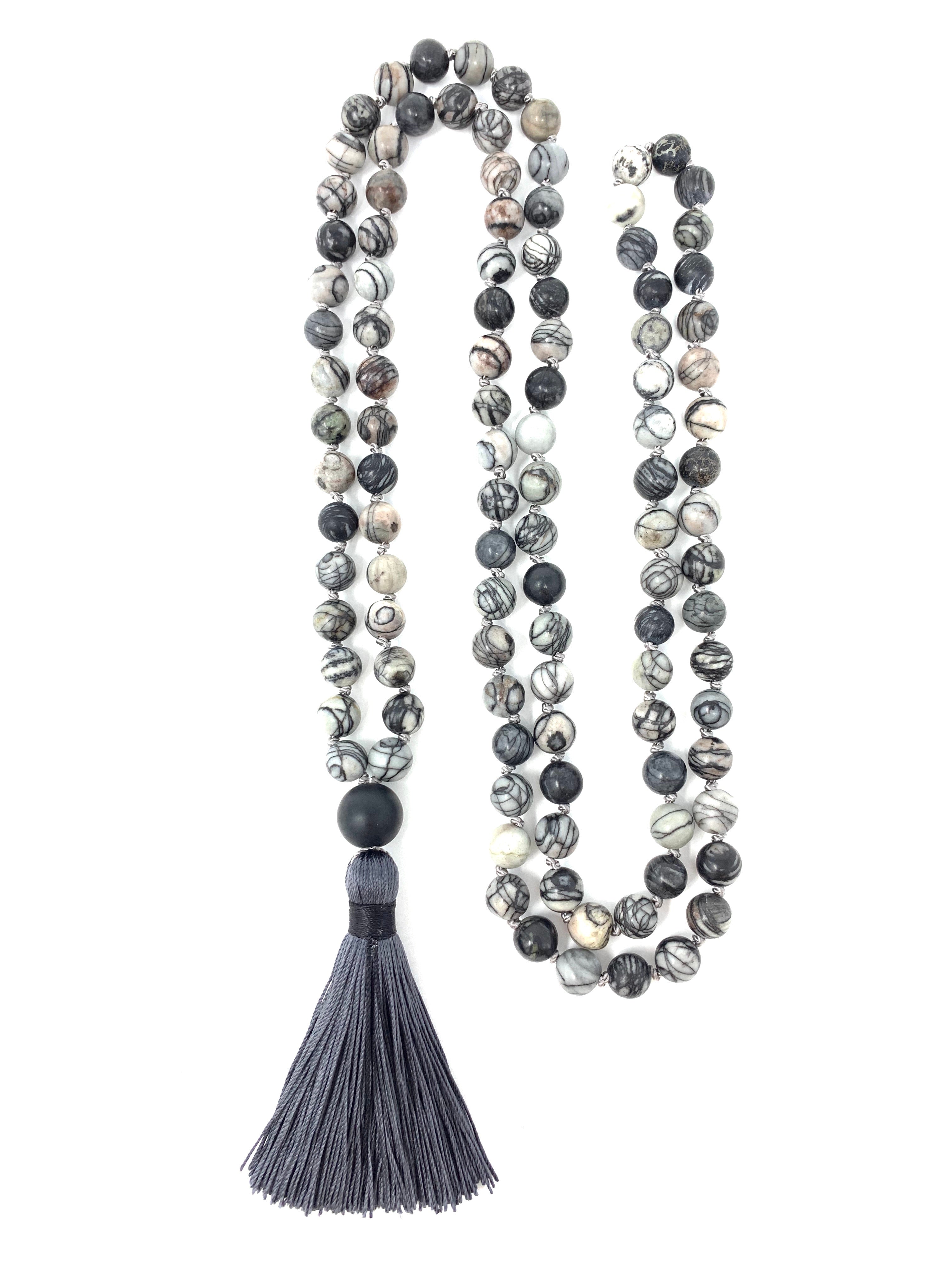Harmony Onyx Knotted Mala