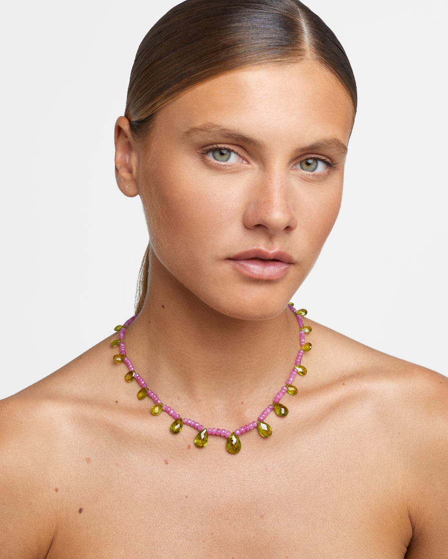 PeriRosé Peridot Necklace