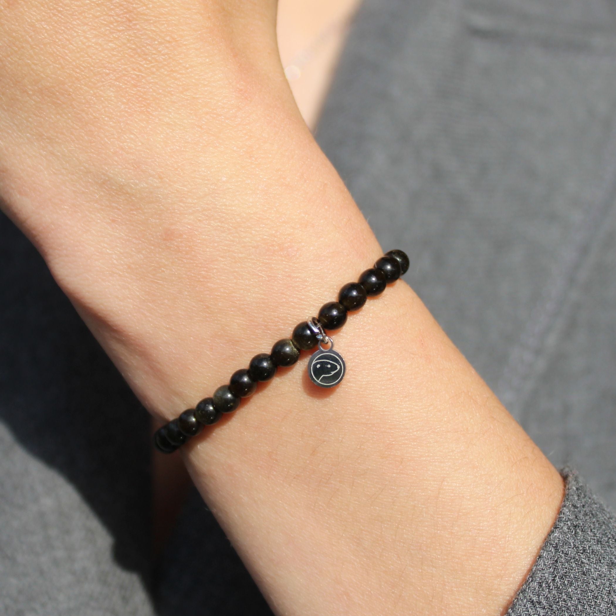 Golden Glow Obsidian Bracelet