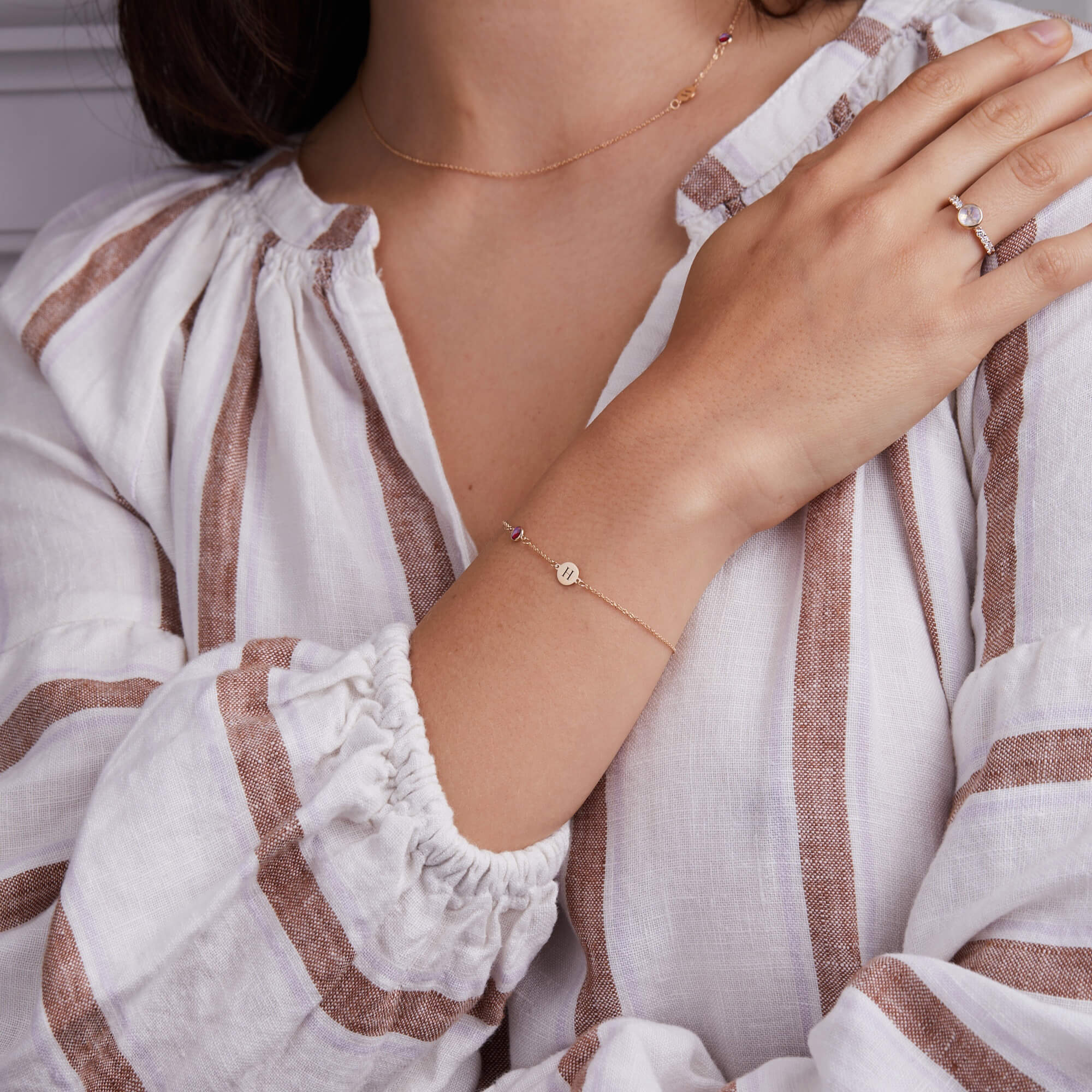 July Birthstone Ruby Bracelet