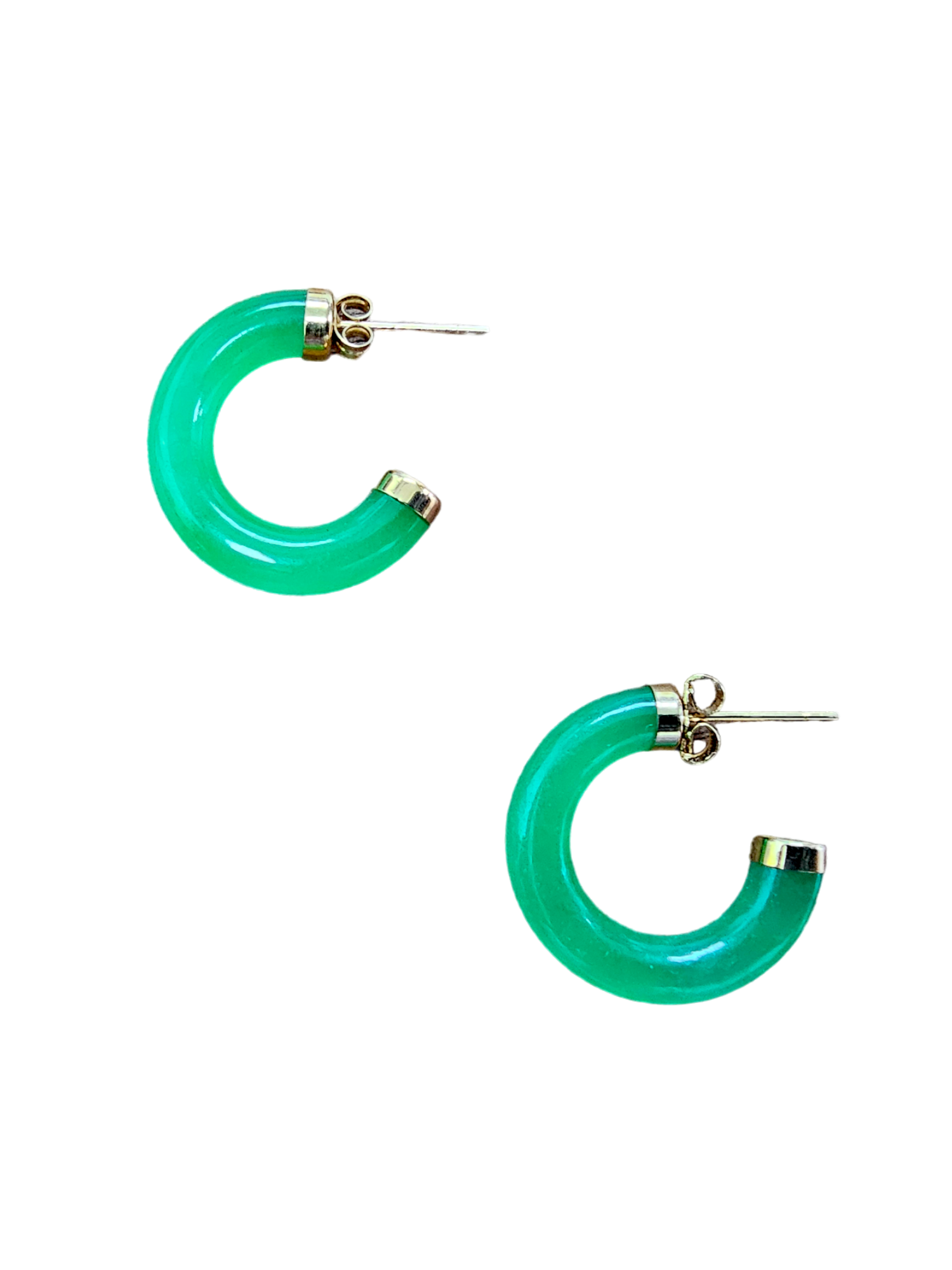 Timeless Jade Hoops