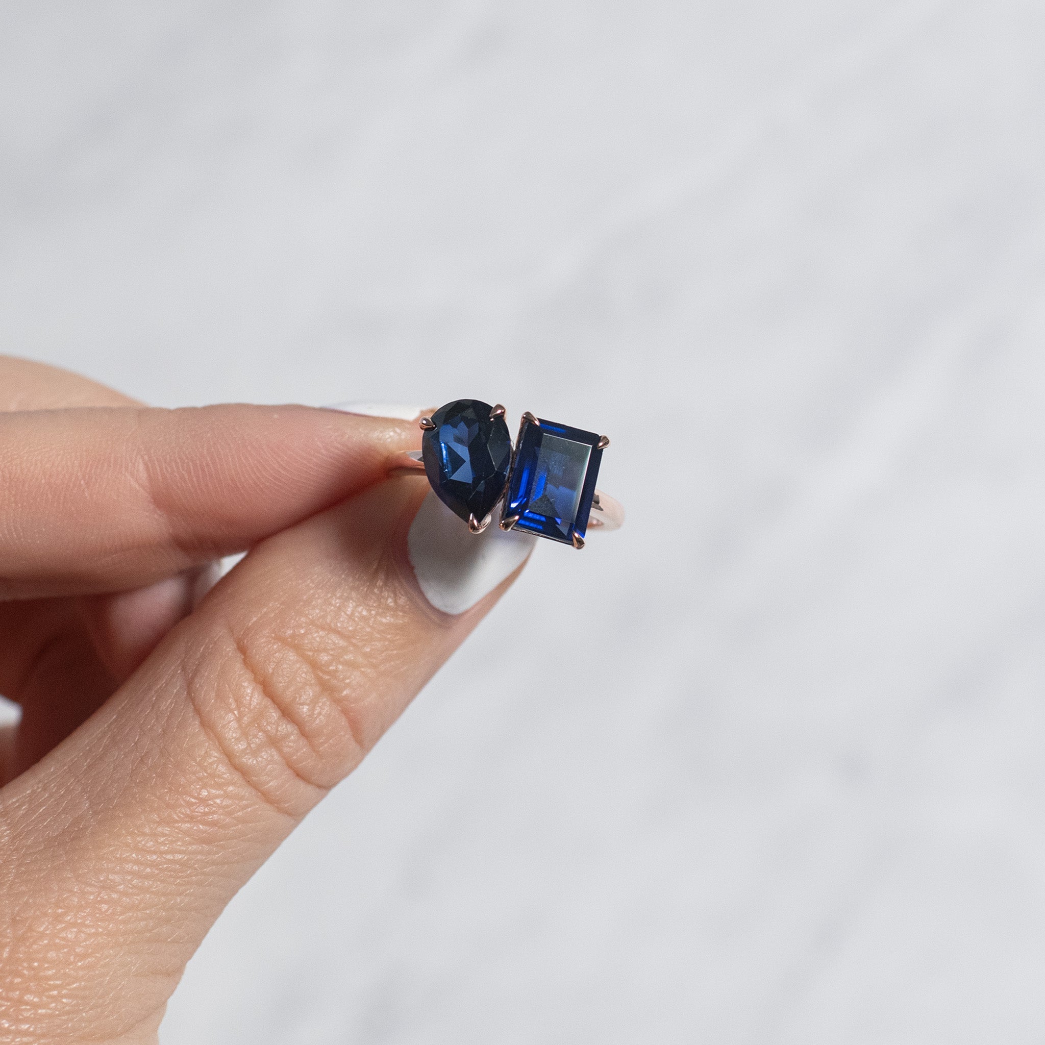 September Sapphire Serenity Ring