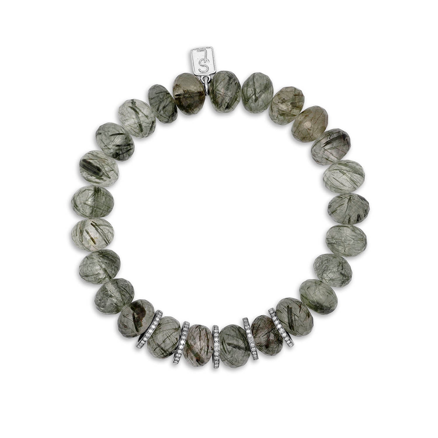 Green Rutile Quartz Bracelet