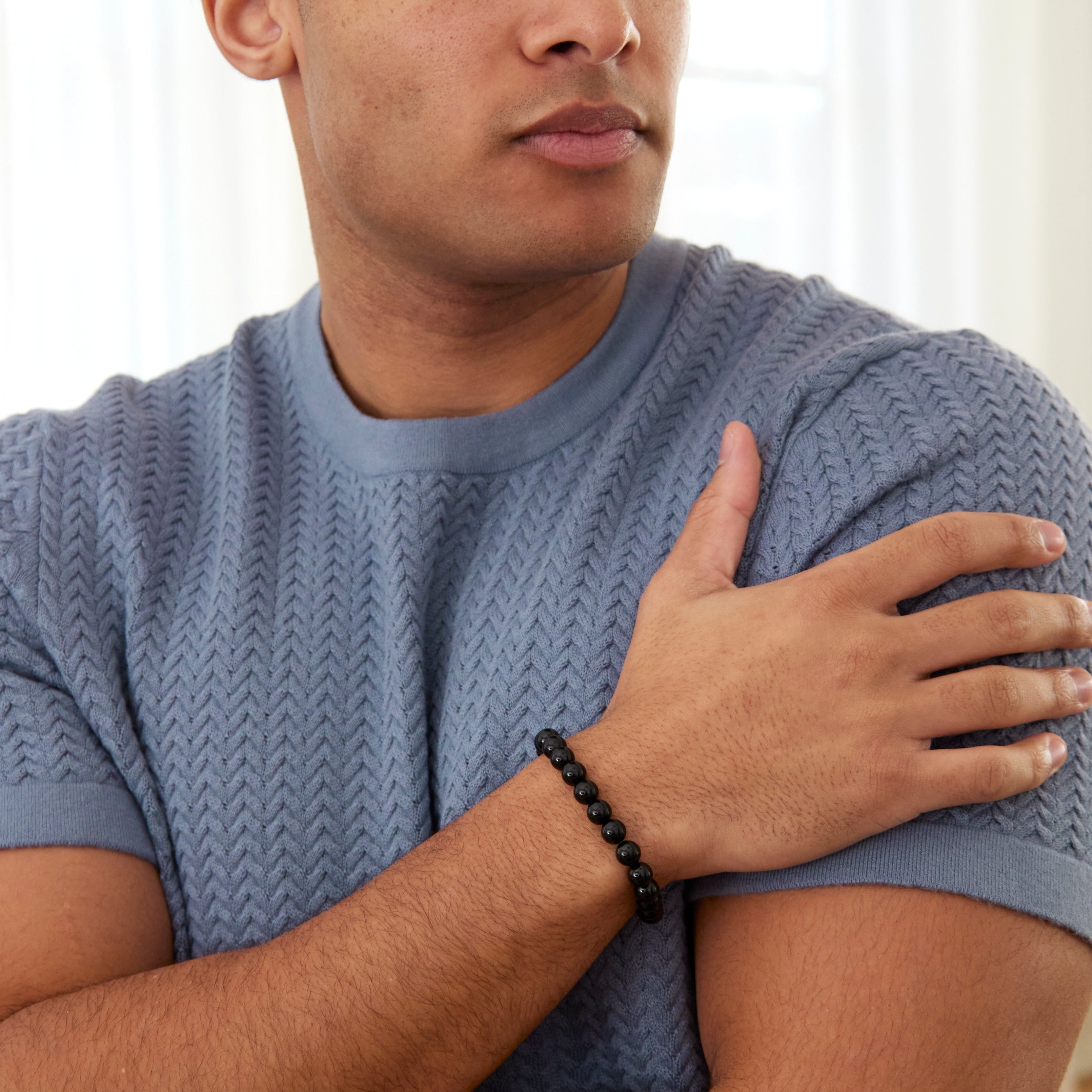 Calm & Cool Black Agate Band