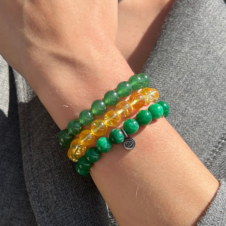 Prosperity Green Aventurine Bracelet Set