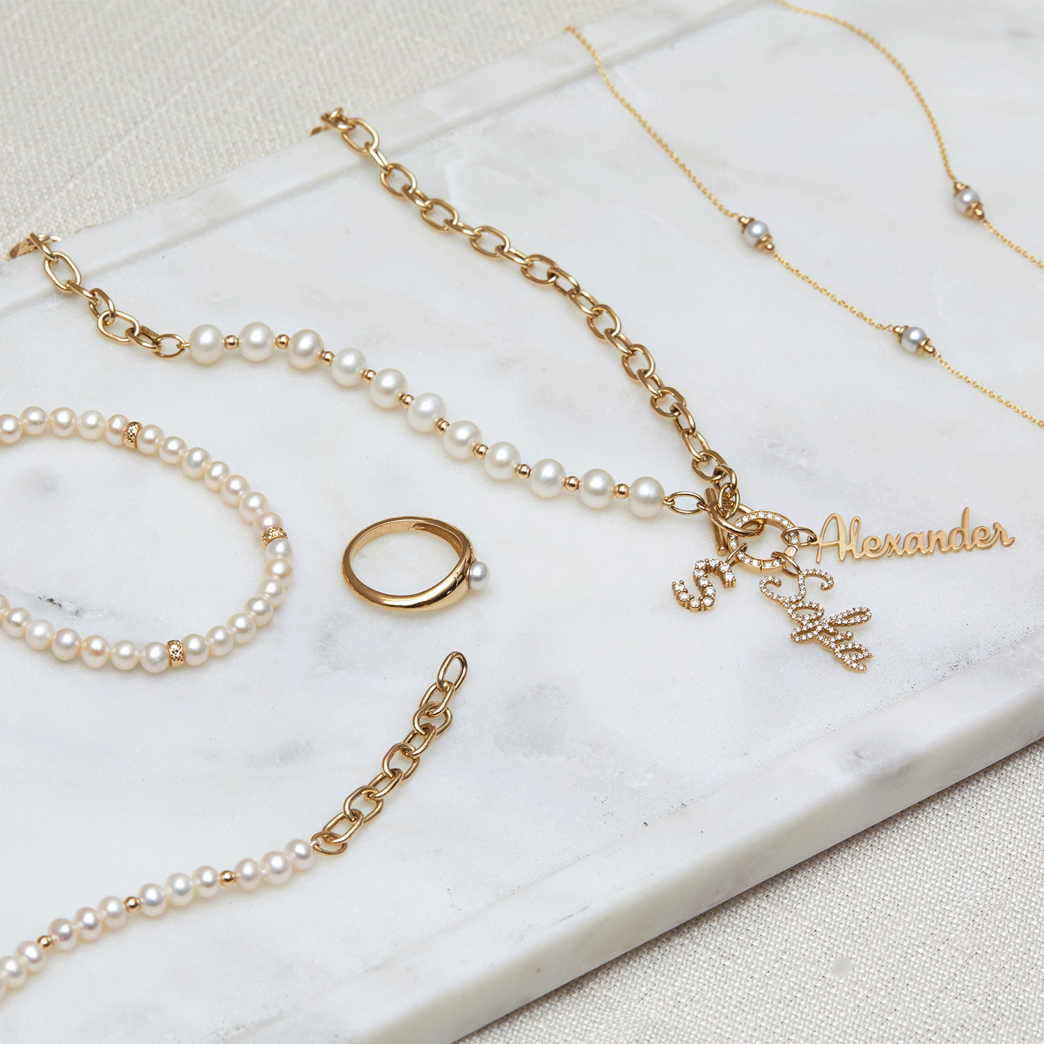 June Birthstone Pearl Necklace