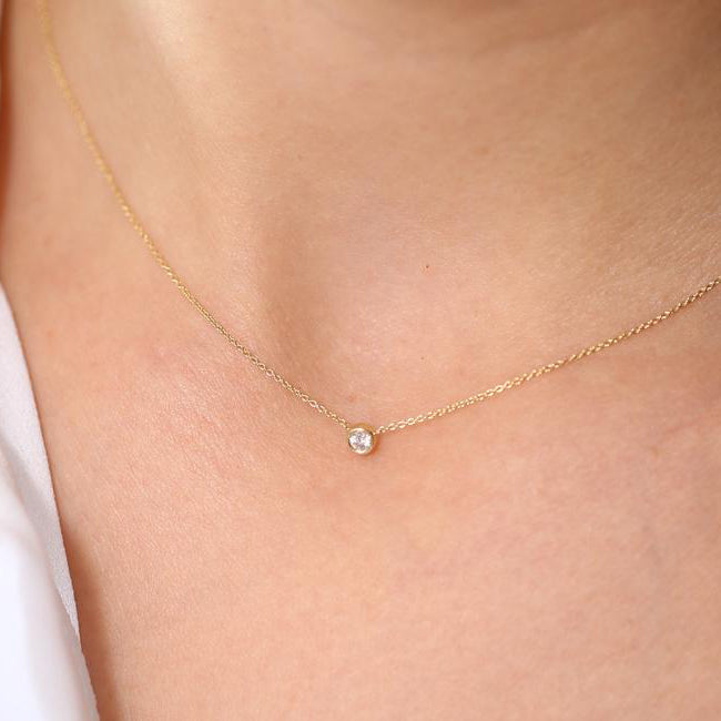 Elegant Gold Diamond Necklace