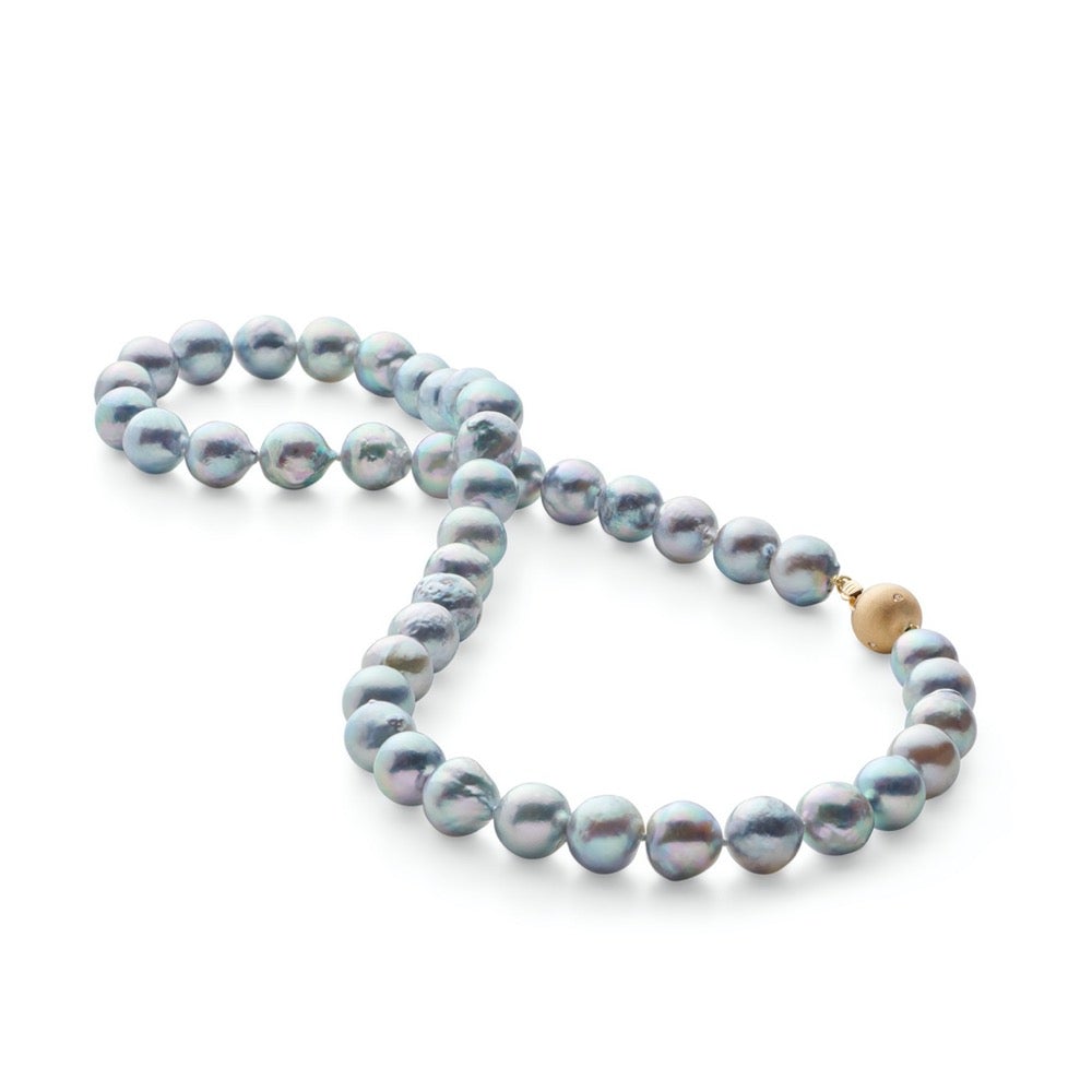Gleaming Blue Pearl Bracelet