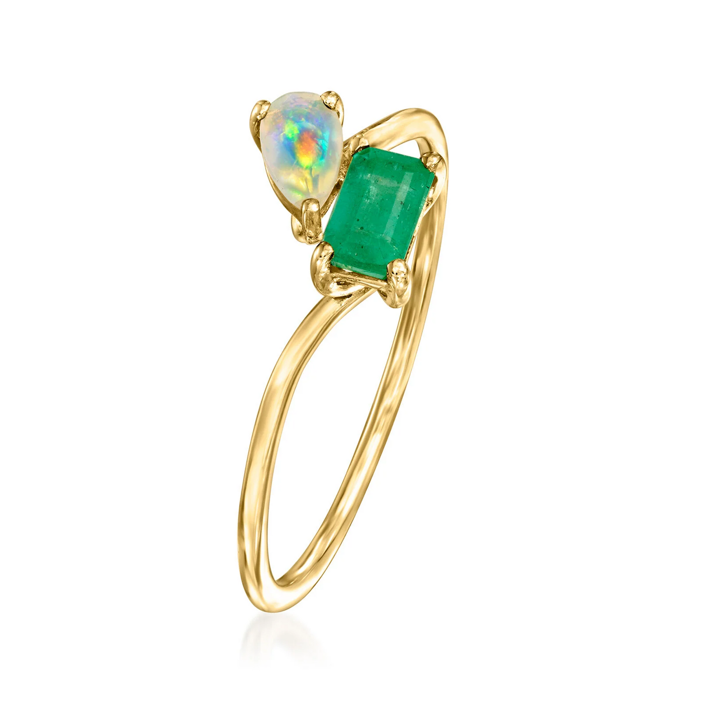 opal pearl ring in 14kt Yellow Gold