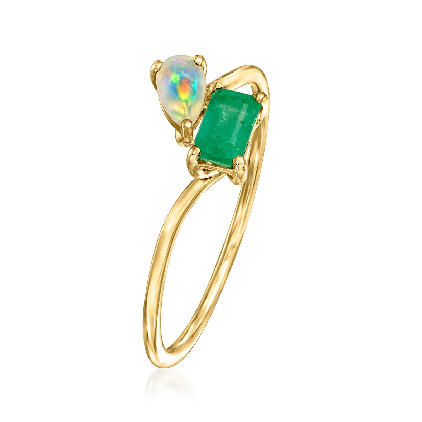opal pearl ring in 14kt Yellow Gold