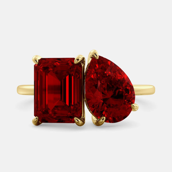 Ruby Radiance Birthstone Ring Detail