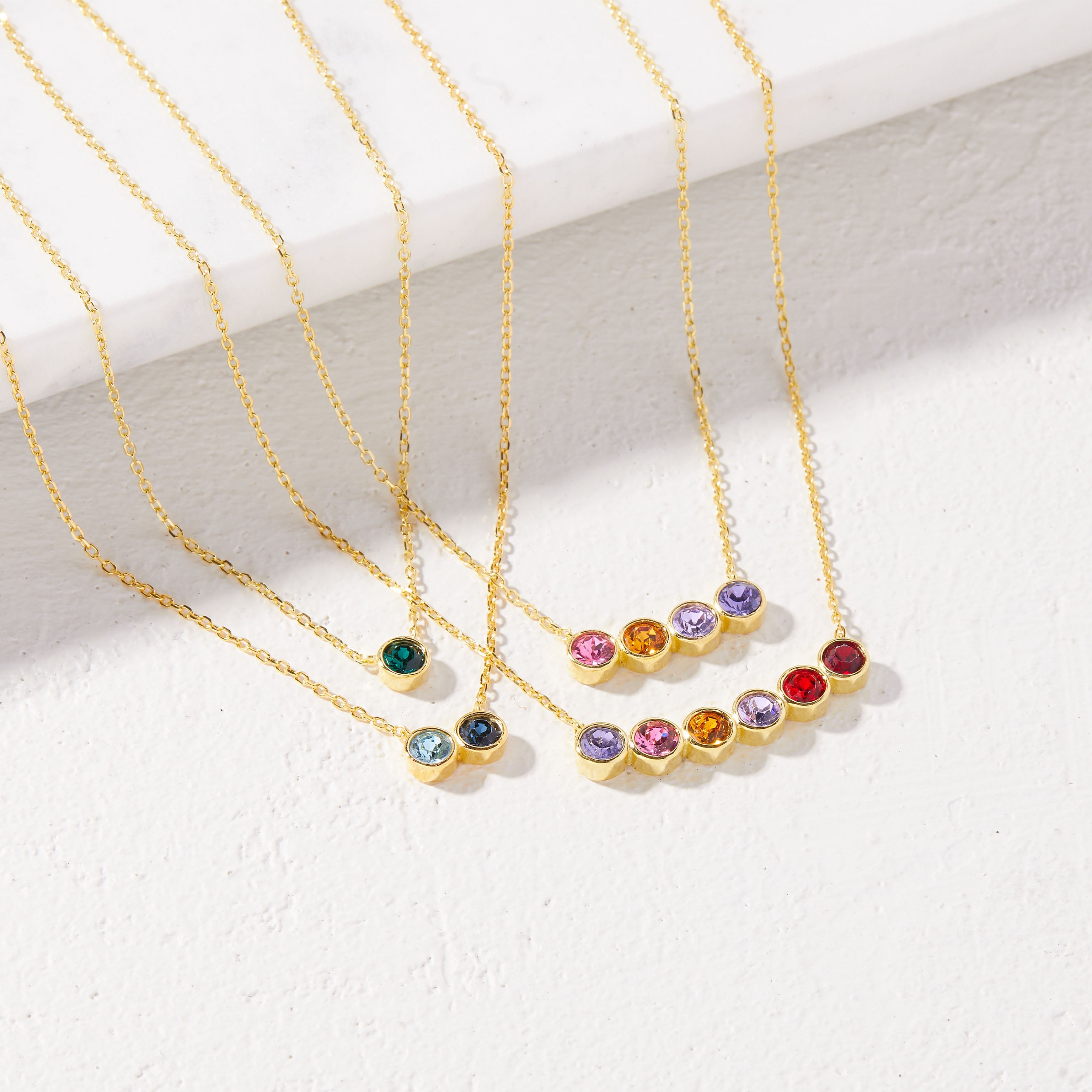 Golden Harmony Birthstone Necklace