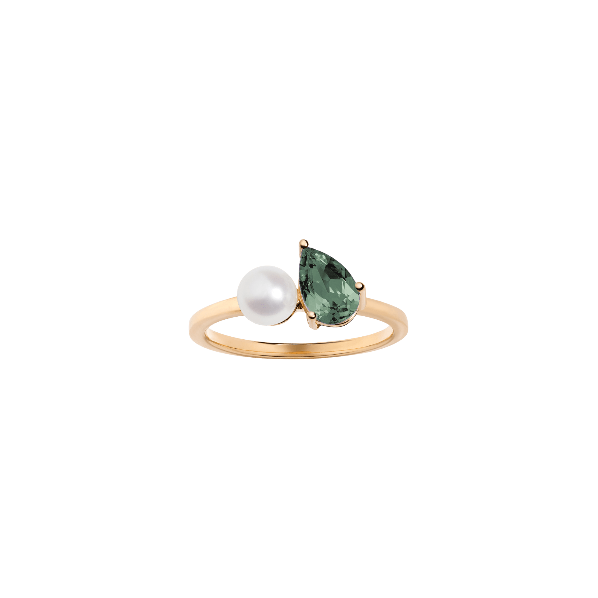 Radiant Ruby Pearl Ring