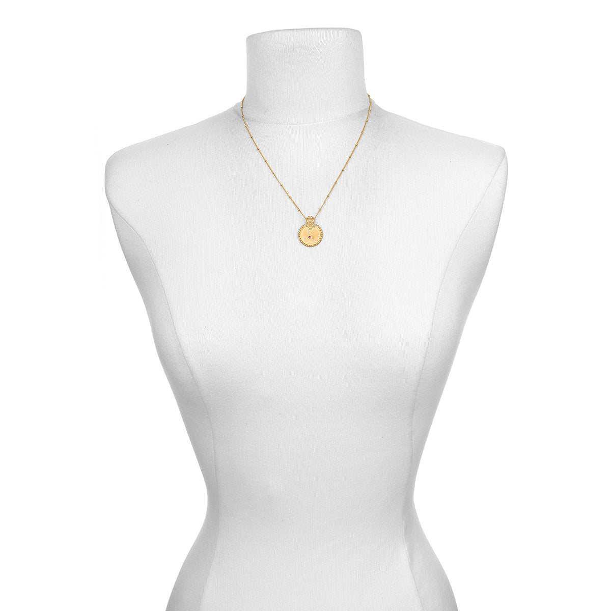 Zodiac Cancer Ruby Necklace