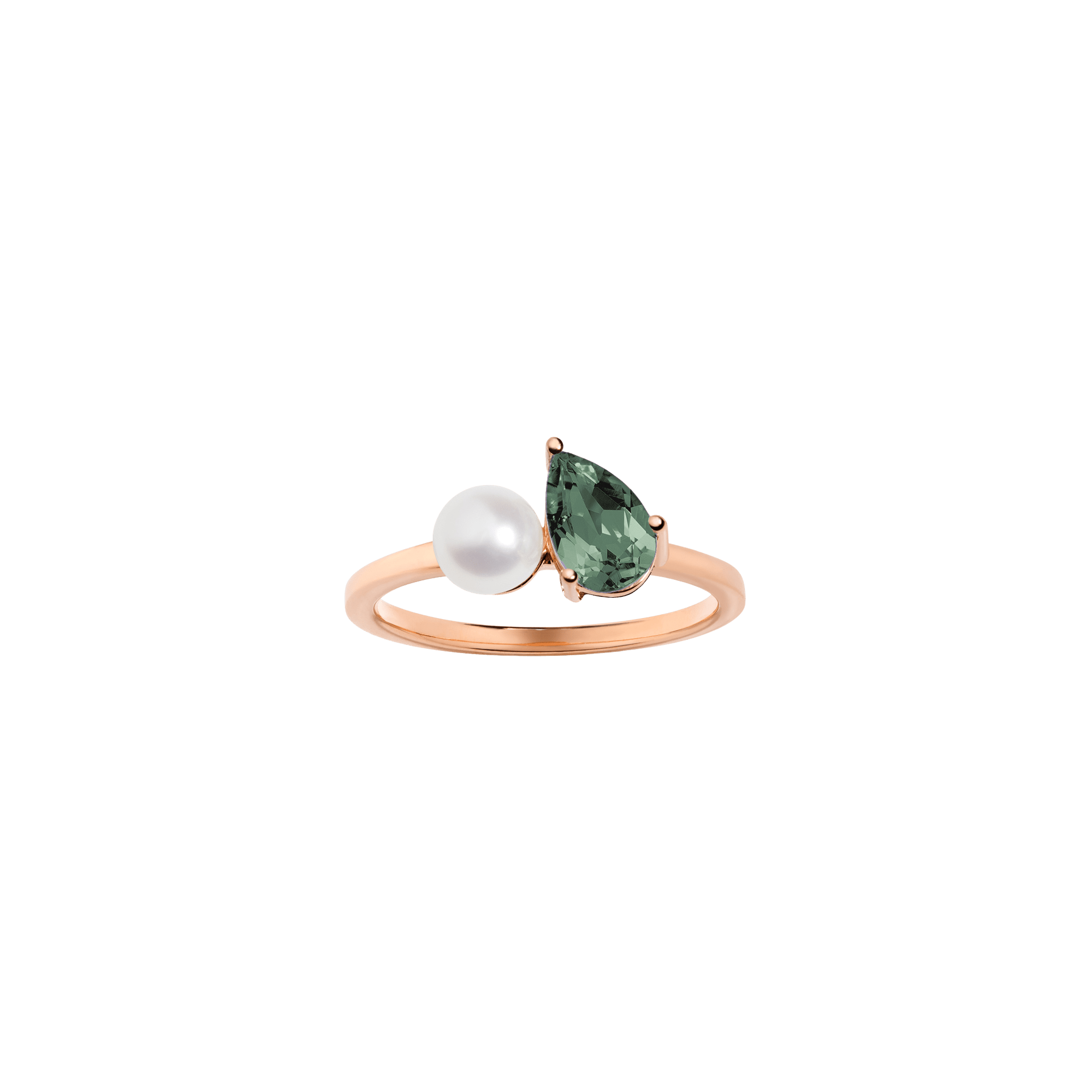 Radiant Ruby Pearl Ring