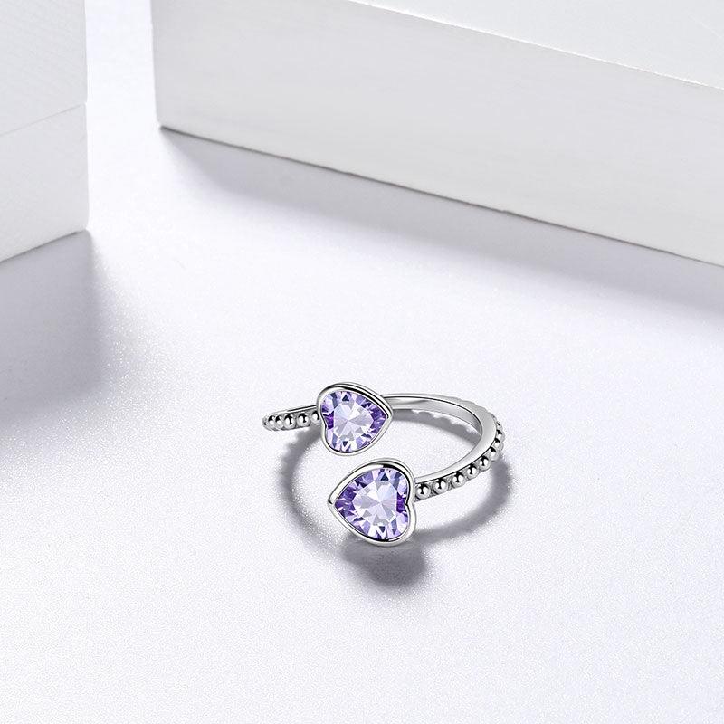 June Alexandrite Heart Ring