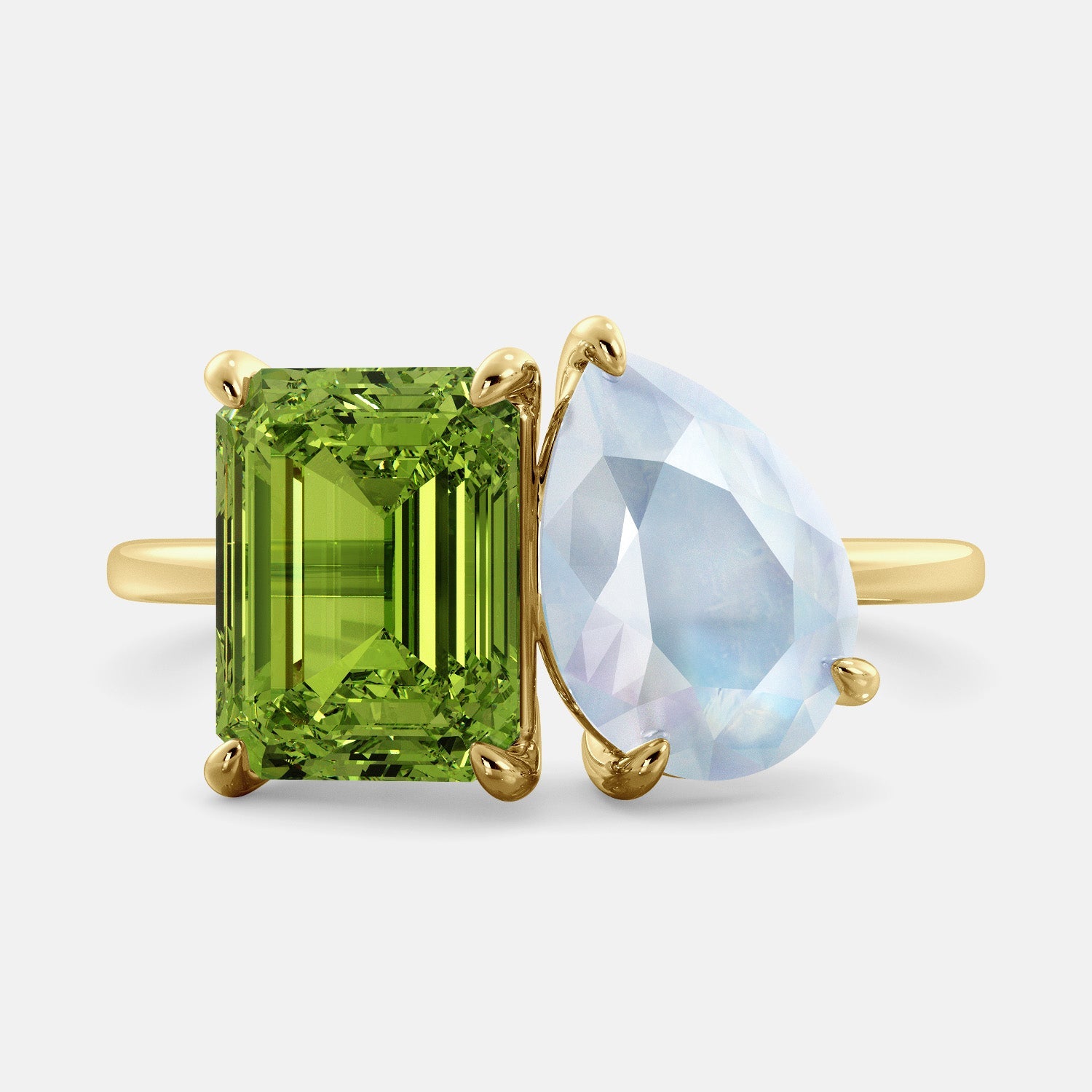 August Peridot Birthstone Ring