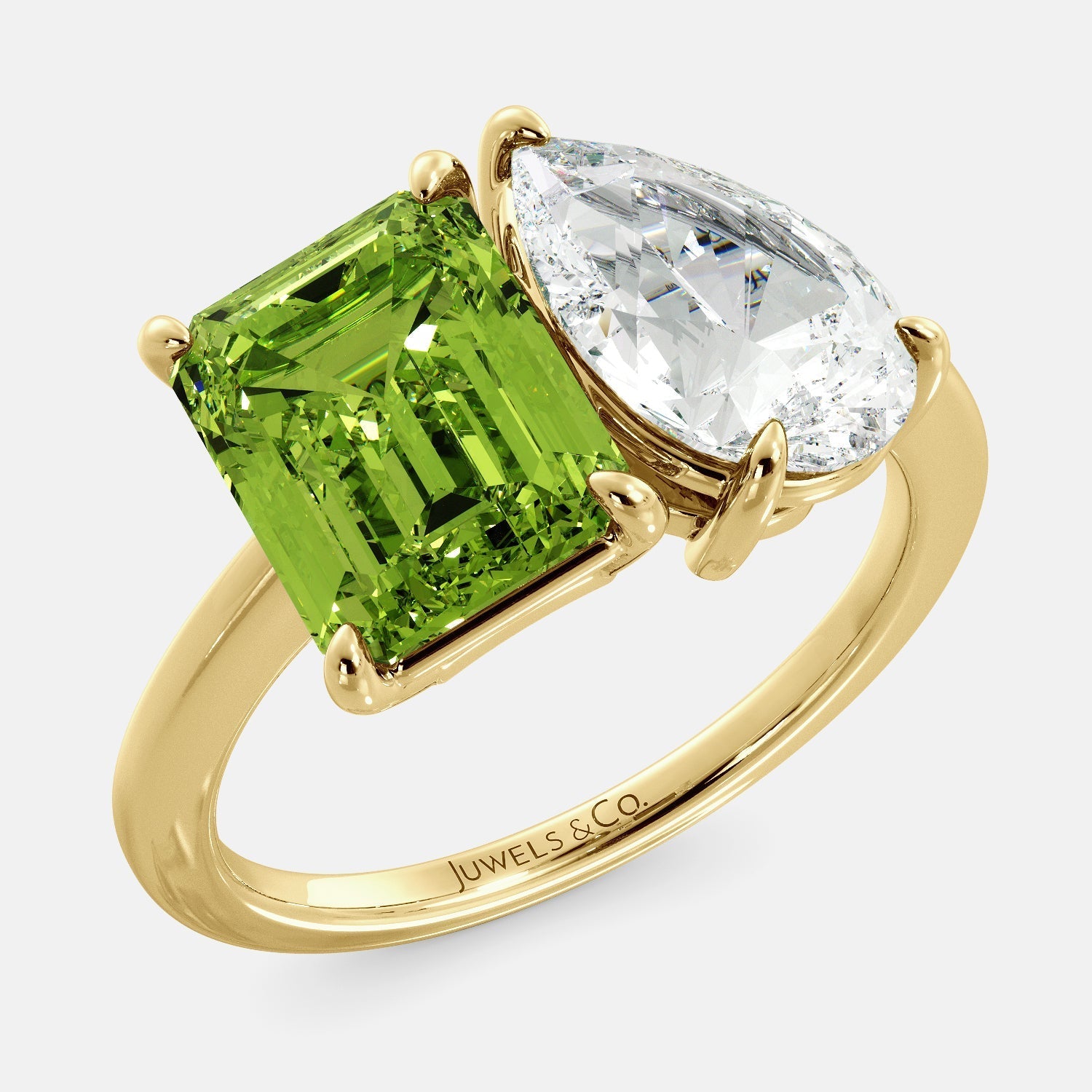August Peridot Birthstone Ring