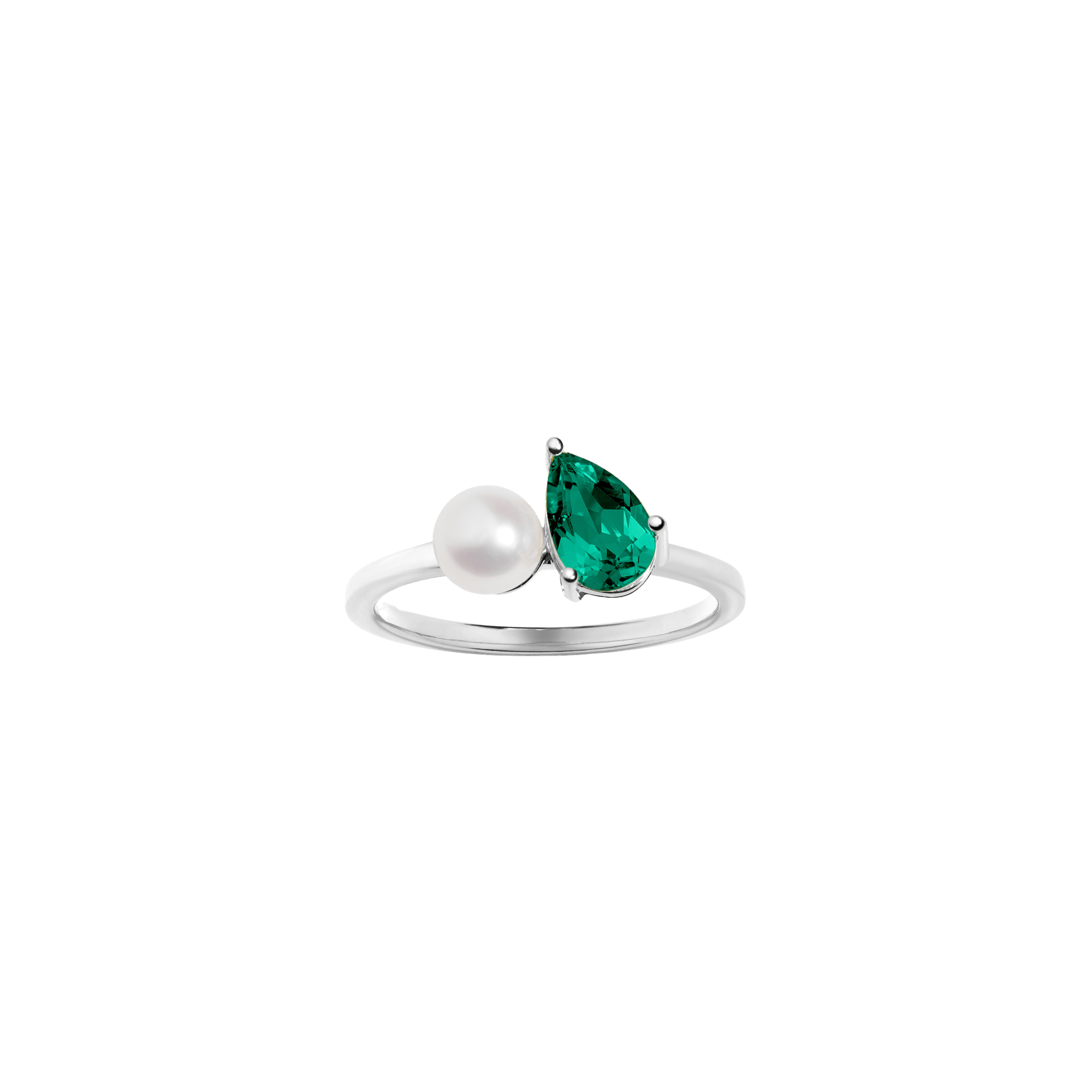 Radiant Ruby Pearl Ring