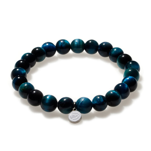 Blue Tiger Eye Charm Bracelet