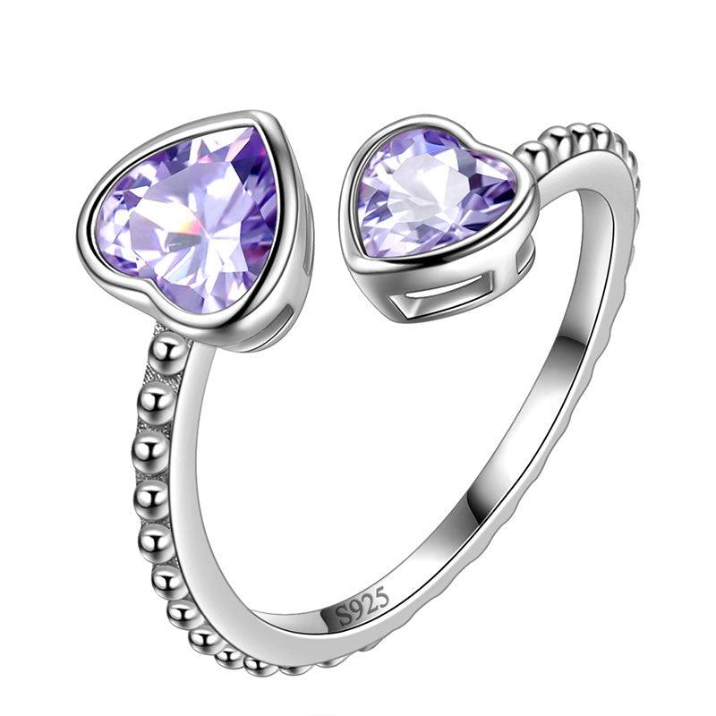 June Alexandrite Heart Ring