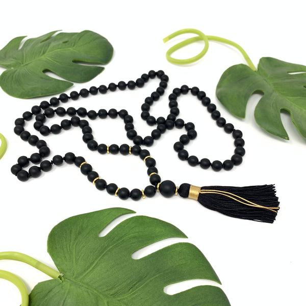 Empowerment Onyx Mala Necklace