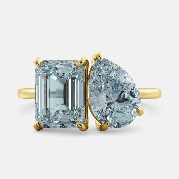 Aquamarine March Birthstone Ring Detail