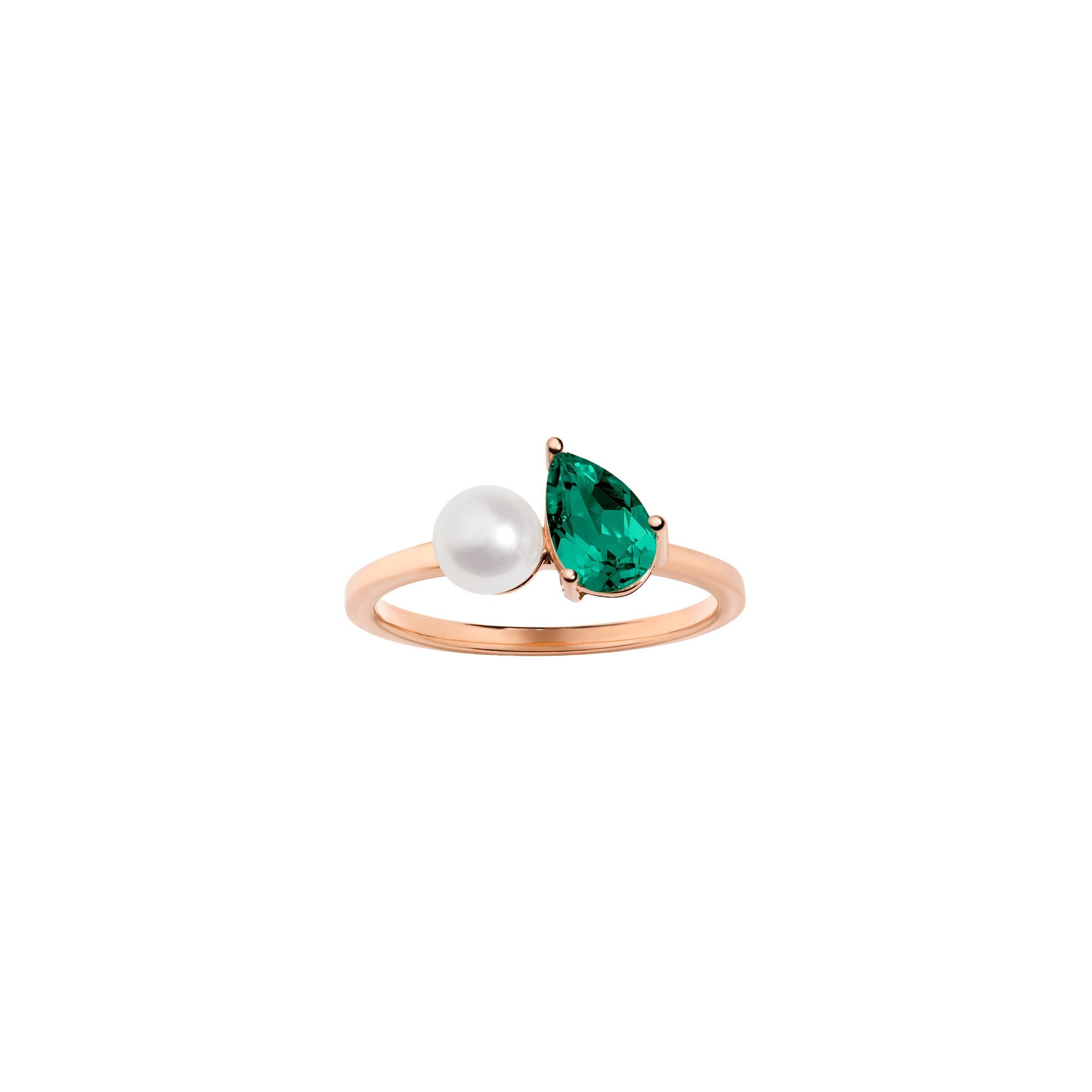 Radiant Ruby Pearl Ring