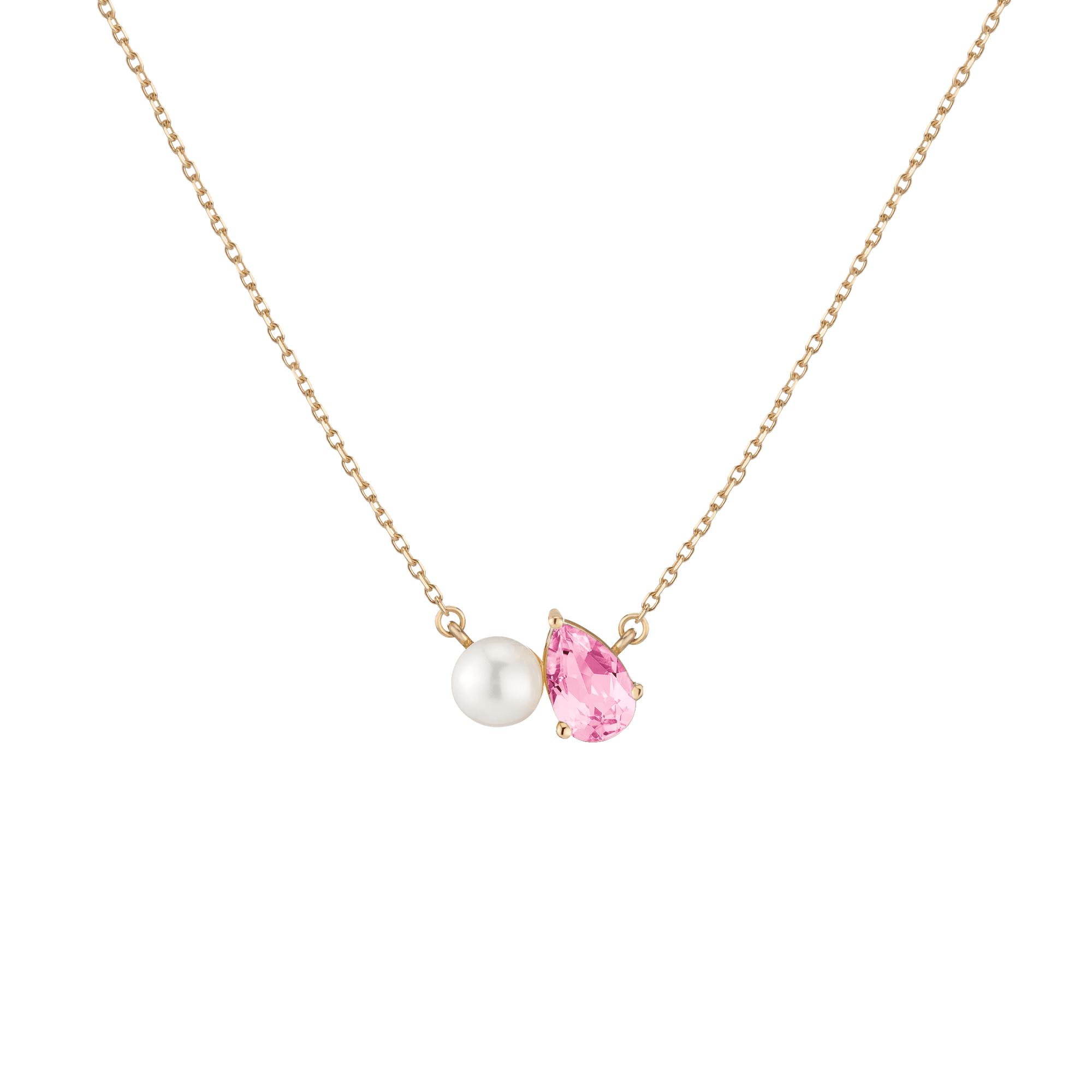 Duo Charm Birthstone Necklace