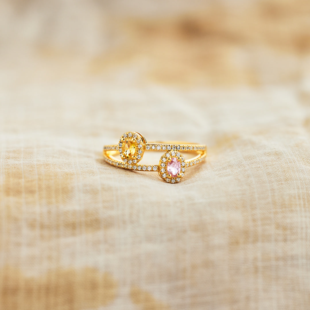 Heartfelt Two Tones Ring
