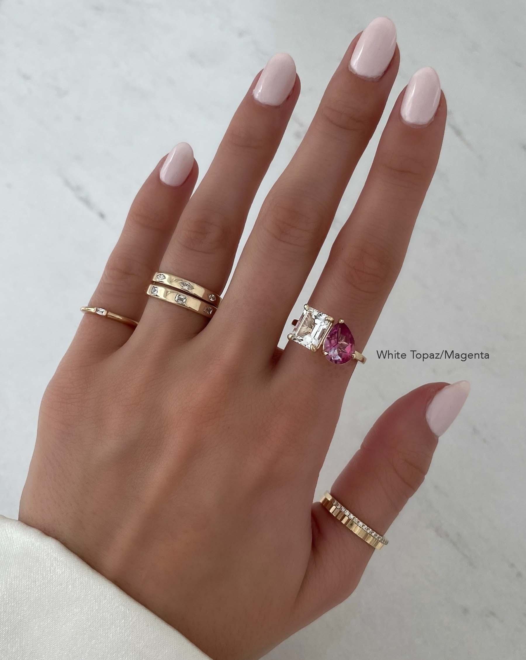 January Birthstone - Rhodolite Ring