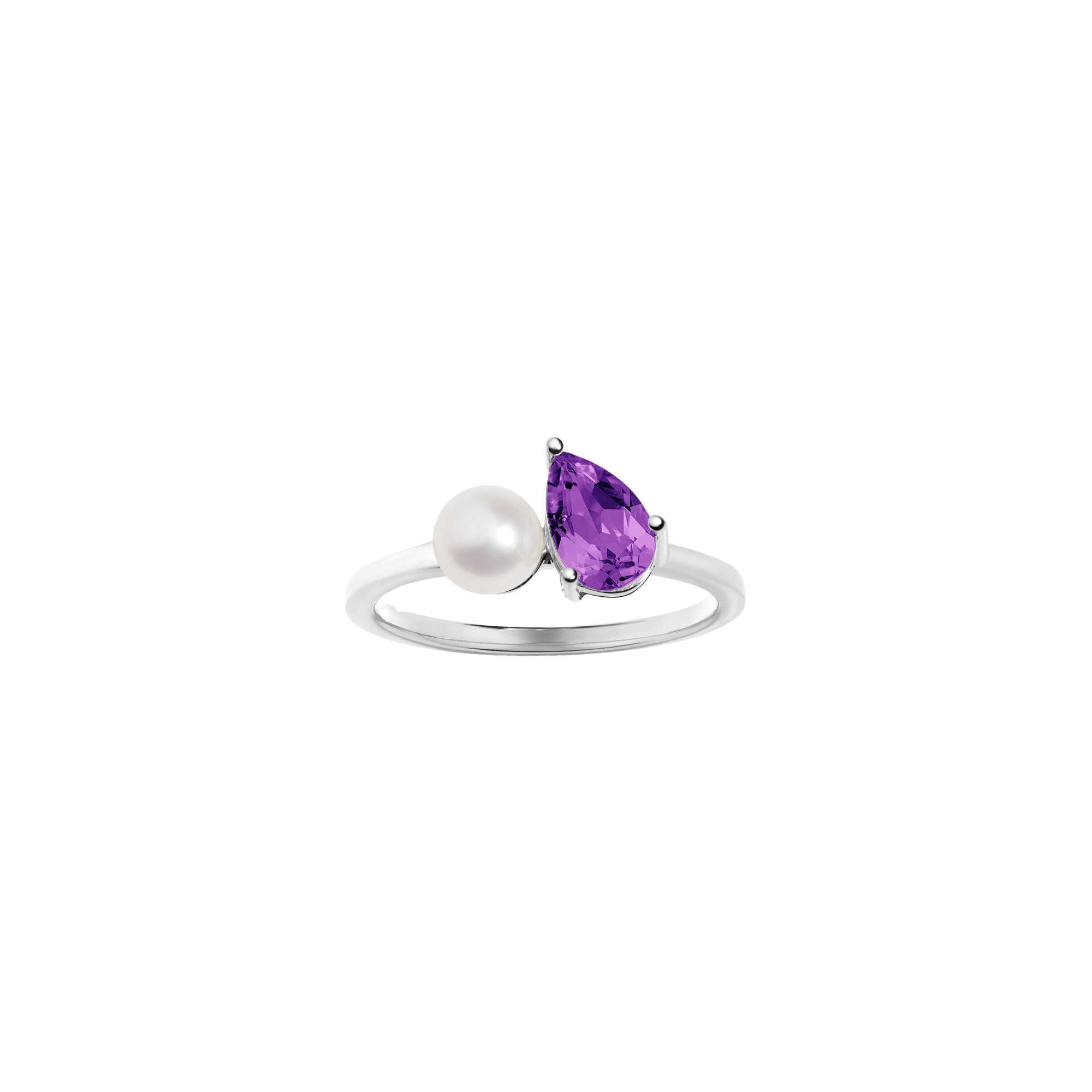 Radiant Ruby Pearl Ring