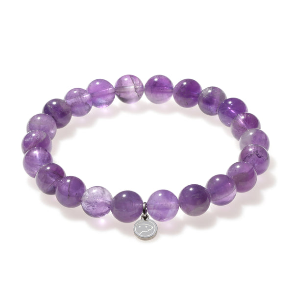 Tranquil Amethyst Charm Bracelet