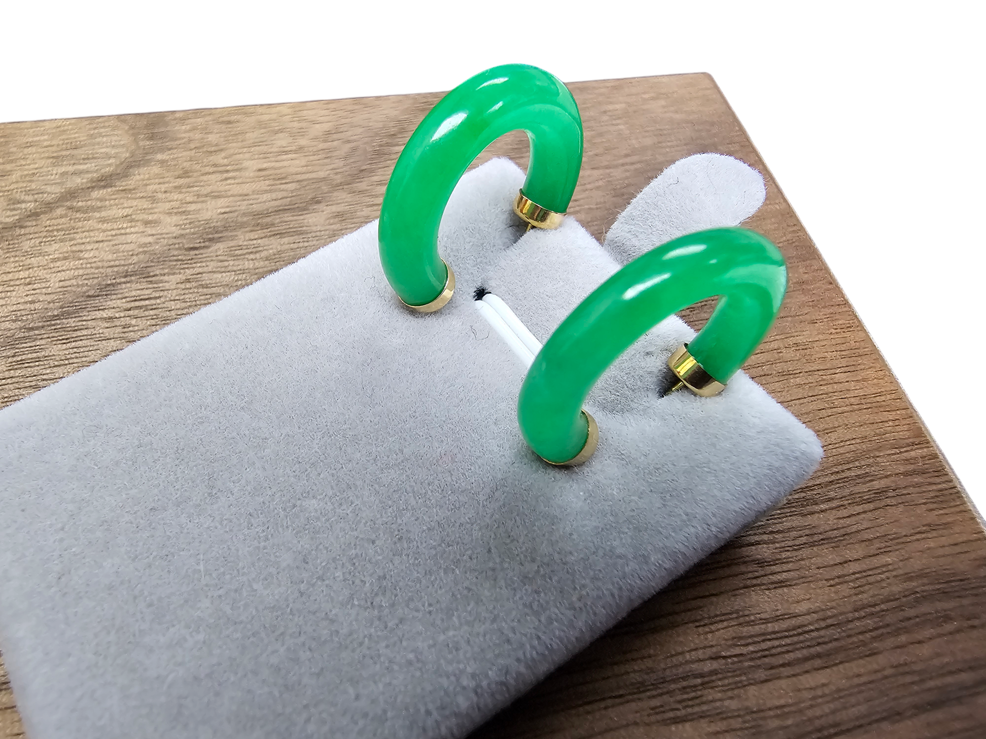 Timeless Jade Hoops