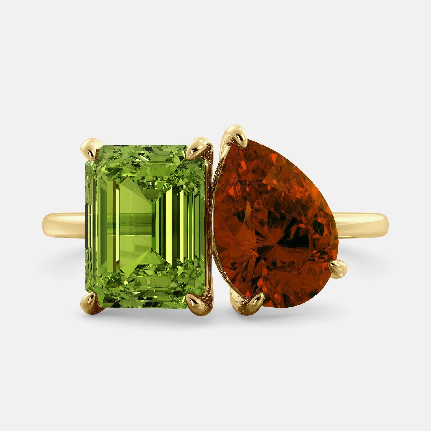 August Peridot Birthstone Ring