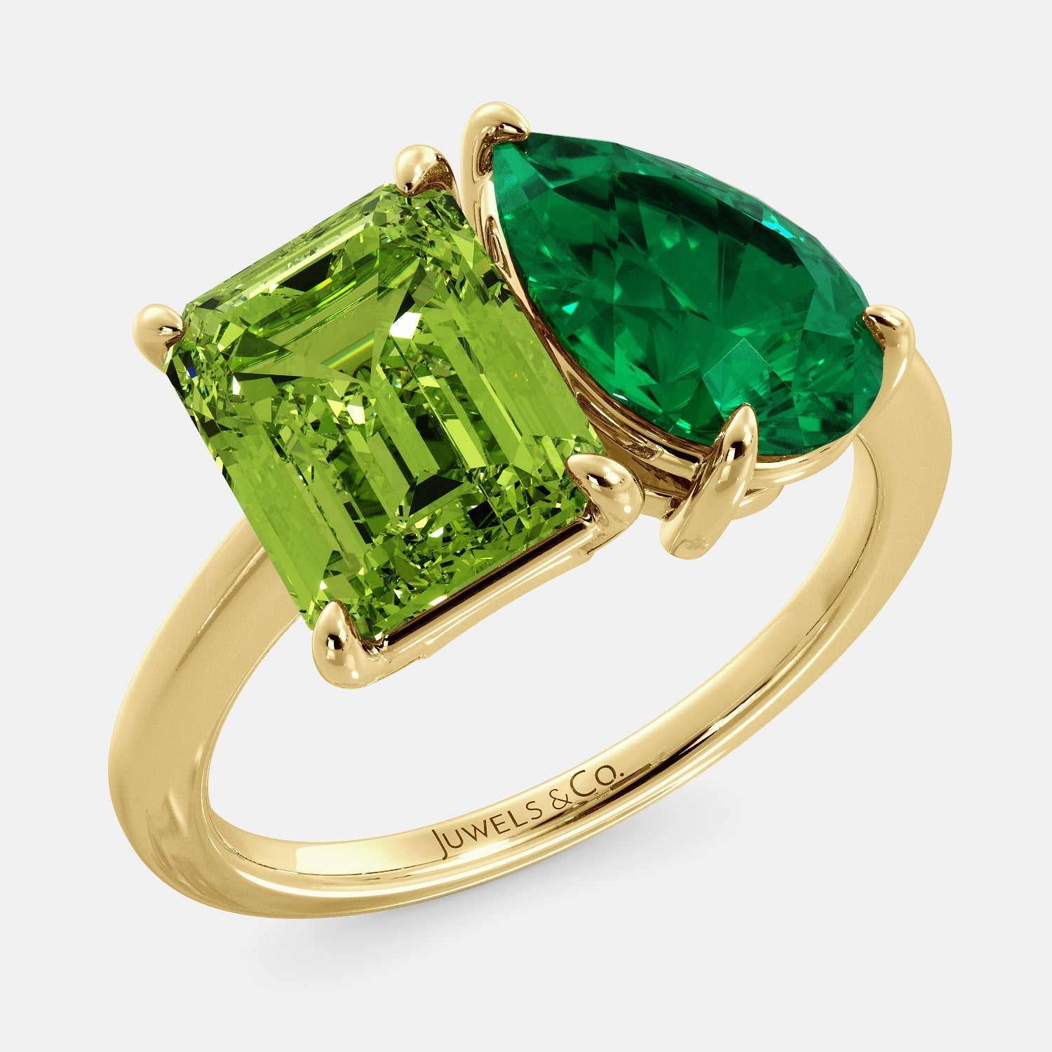 August Peridot Birthstone Ring