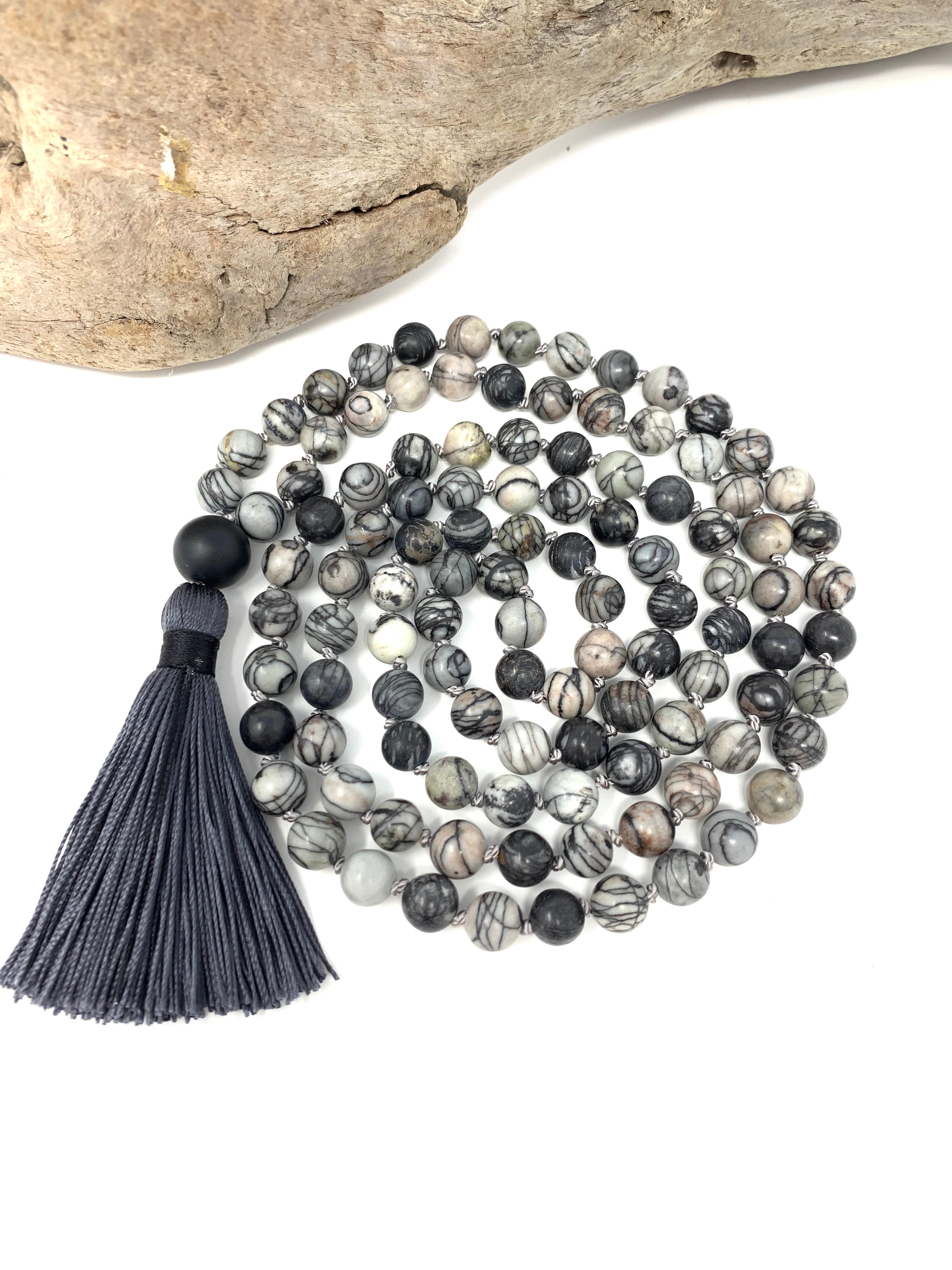 Harmony Onyx Knotted Mala