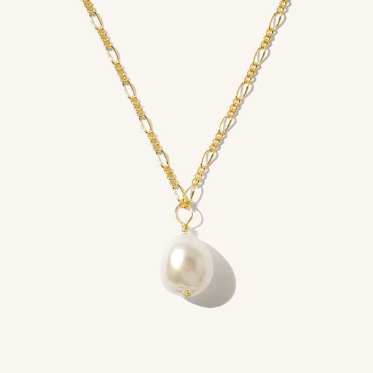 Gold Pearl Necklace