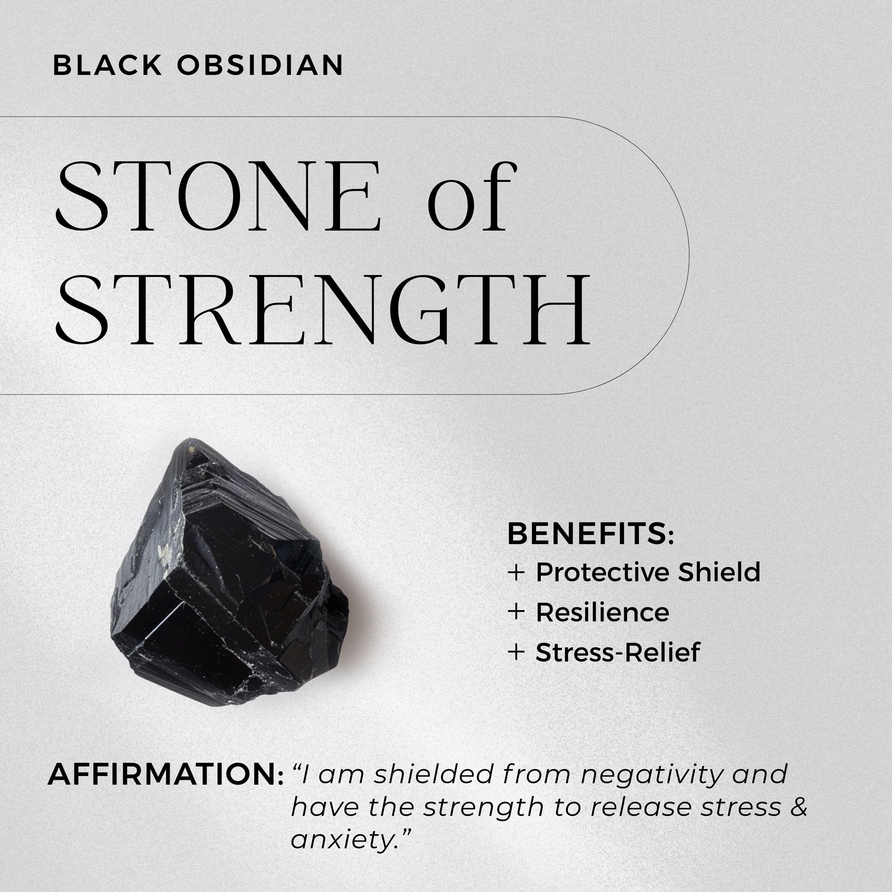 Black Onyx & Obsidian Dual Ring