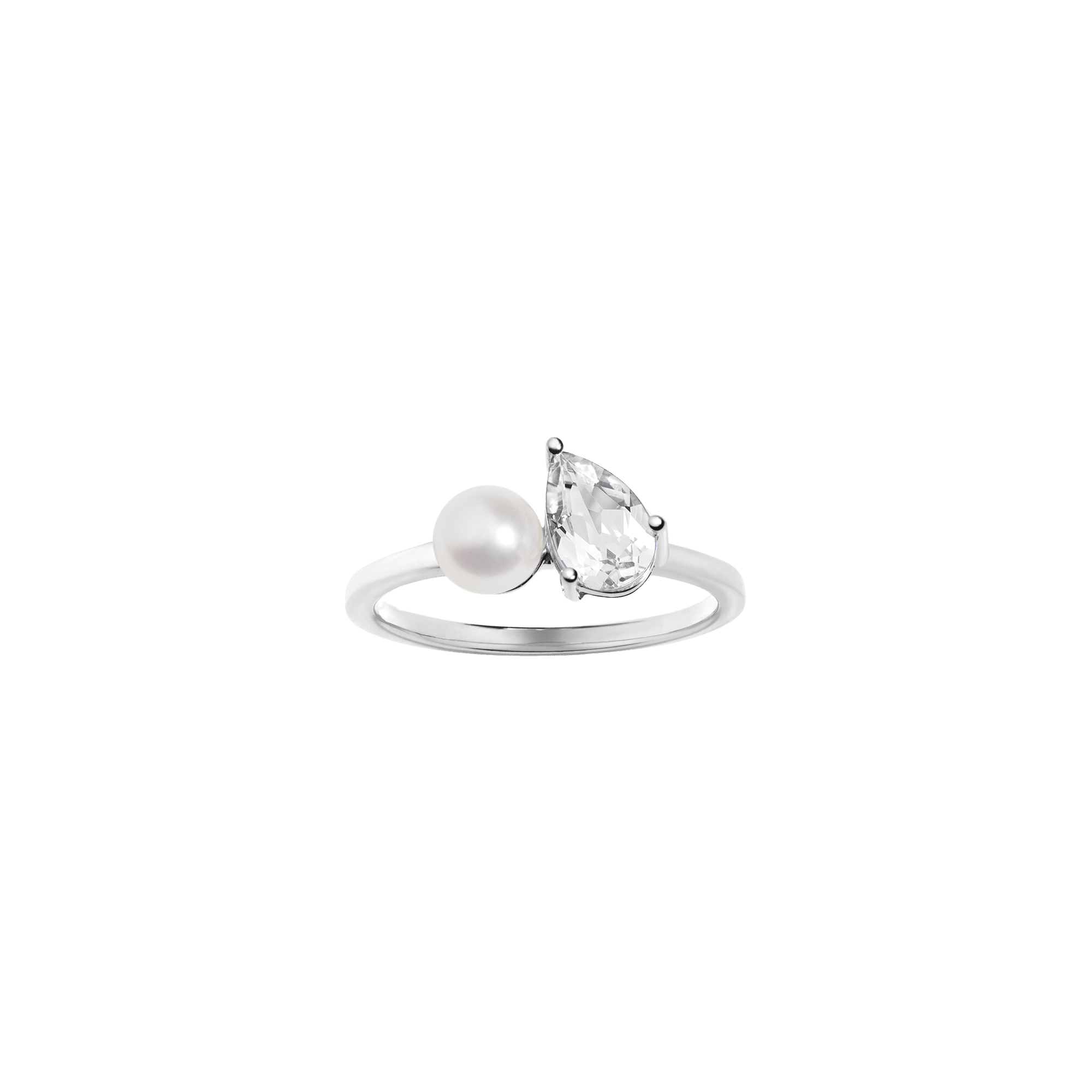 Radiant Ruby Pearl Ring