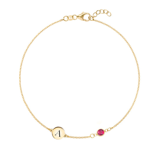 July Birthstone Ruby Bracelet